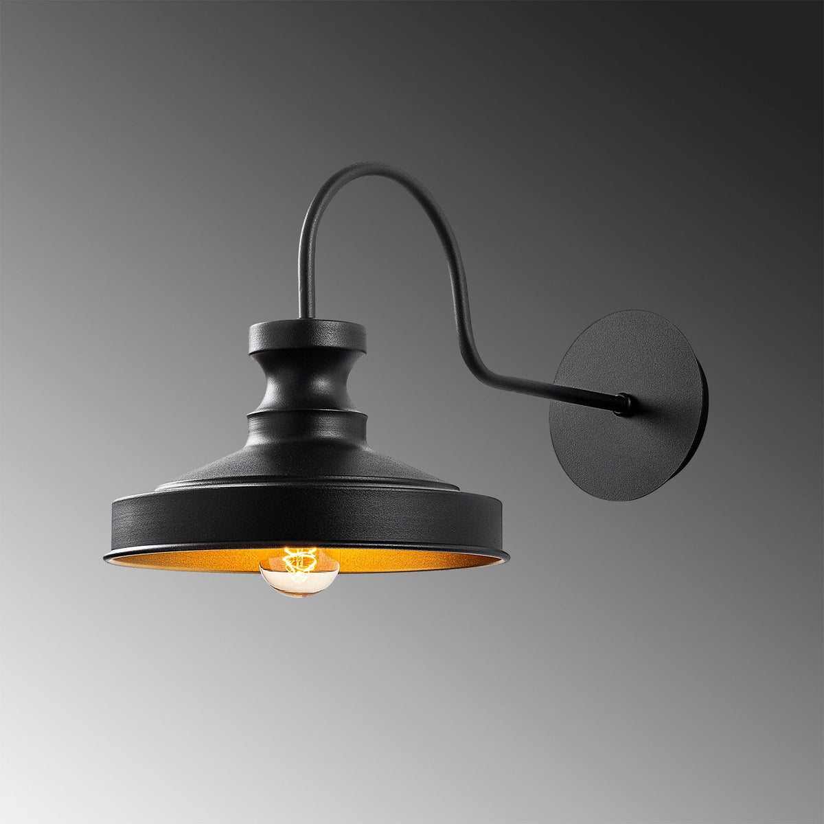 Aplică de perete, Berceste - 182BLACK-A, Negru