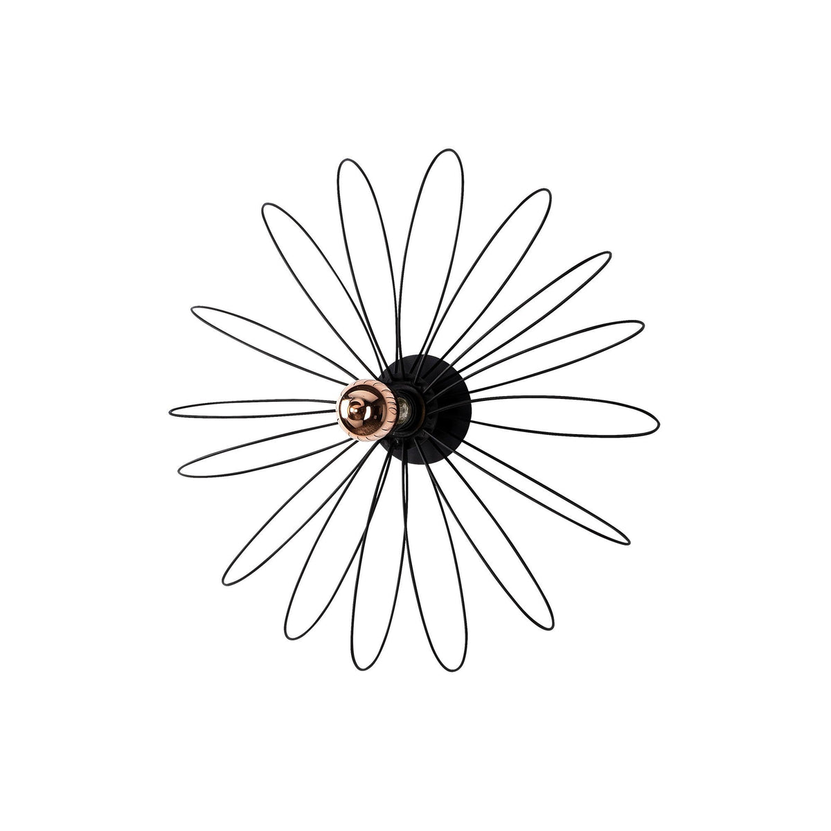Aplică de perete, Hemdem - 707-A BLACK, Negru