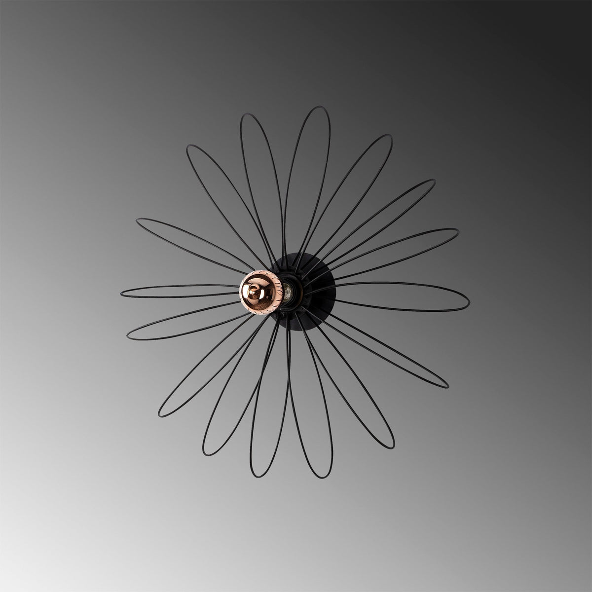 Aplică de perete, Hemdem - 707-A BLACK, Negru