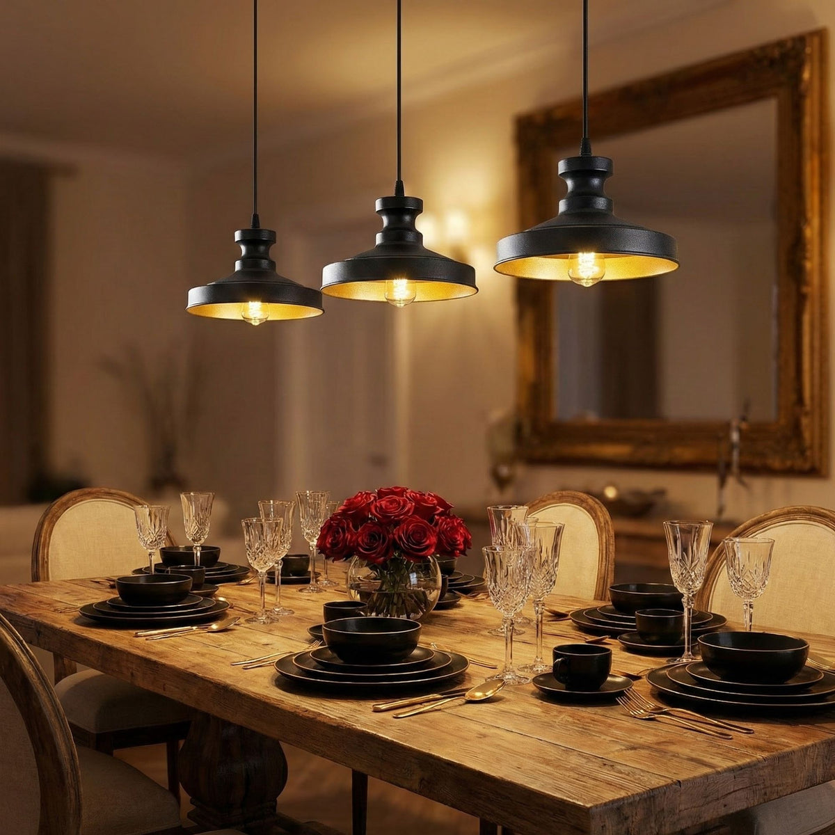 Candelabru, Berceste - 182BLACK-S1, Negru
