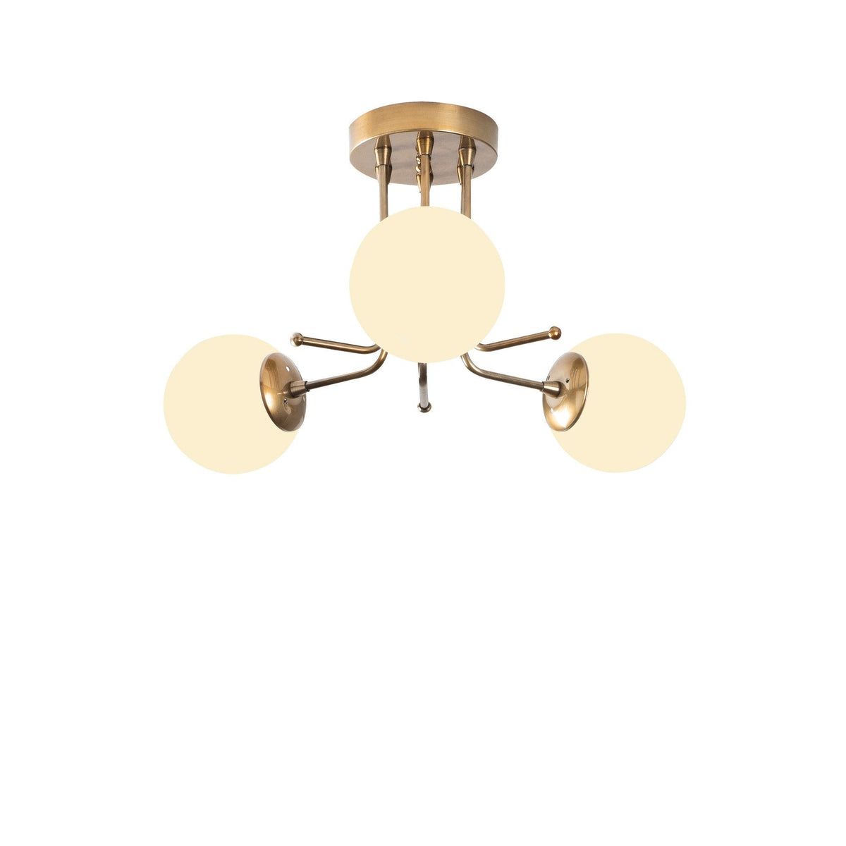 Candelabru, Daisy - 146-AV3, Auriu / Alb