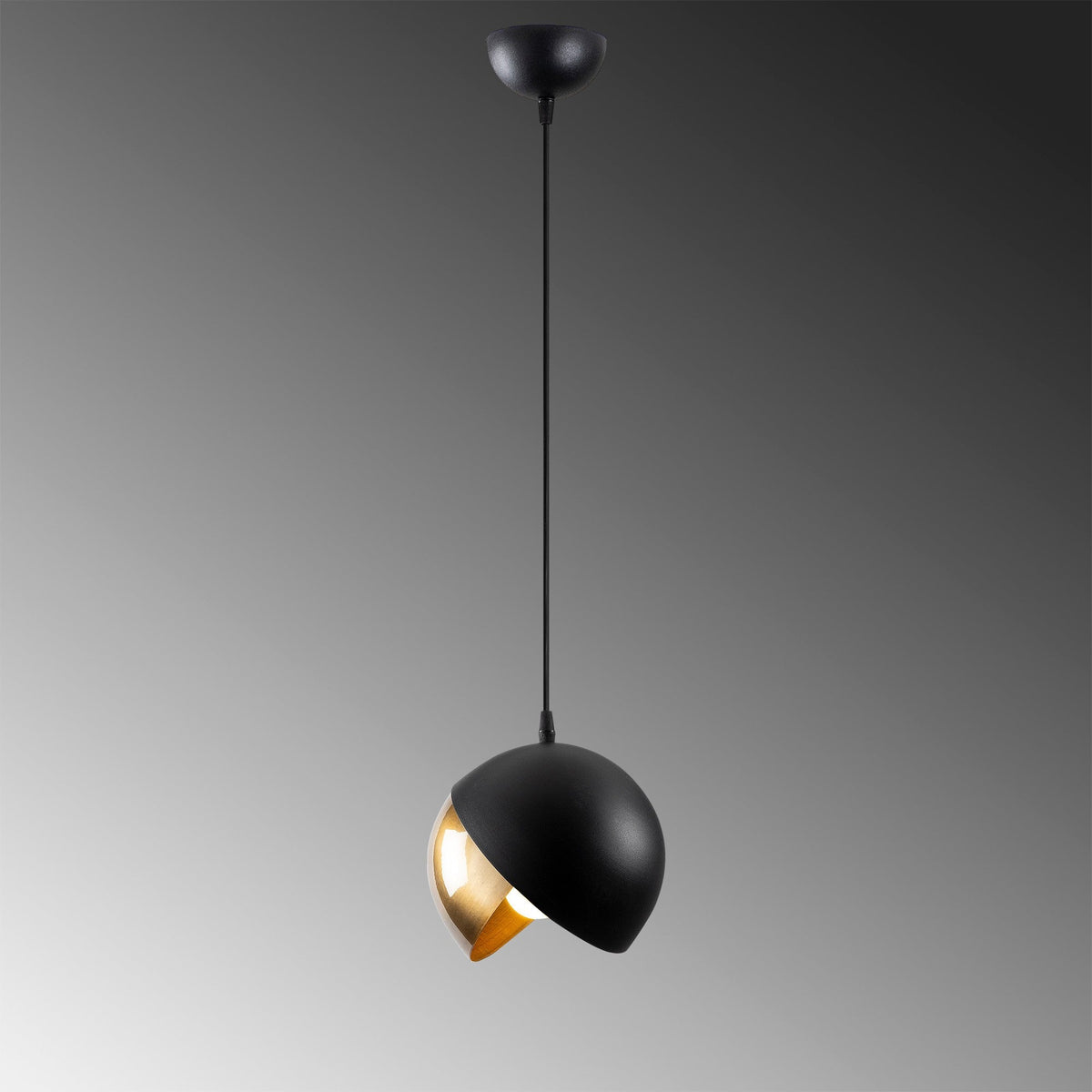 Candelabru, Berceste - 252-S, Negru / Auriu