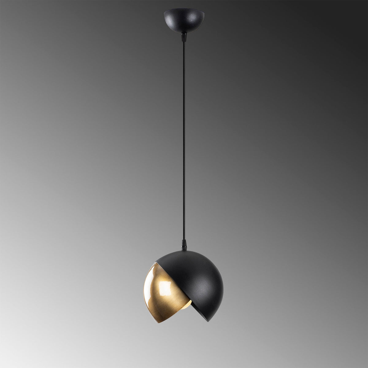 Candelabru, Berceste - 252-S, Negru / Auriu