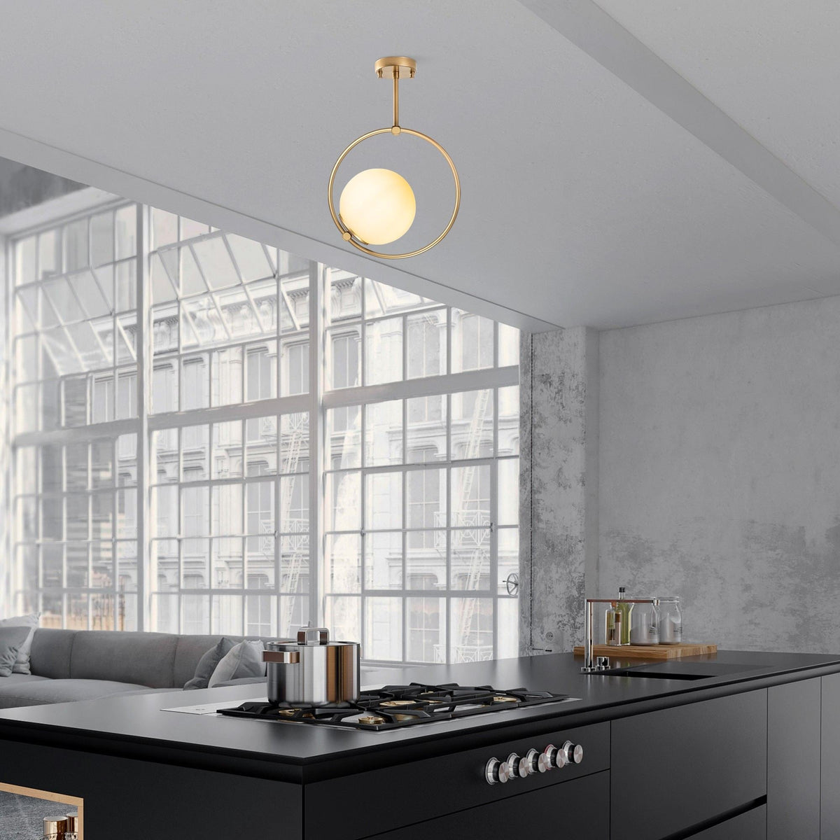 Candelabru, Dolunay - 3903, Auriu