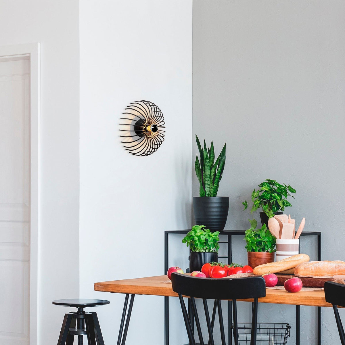 Aplică de perete, Aspendos - N-645, Negru
