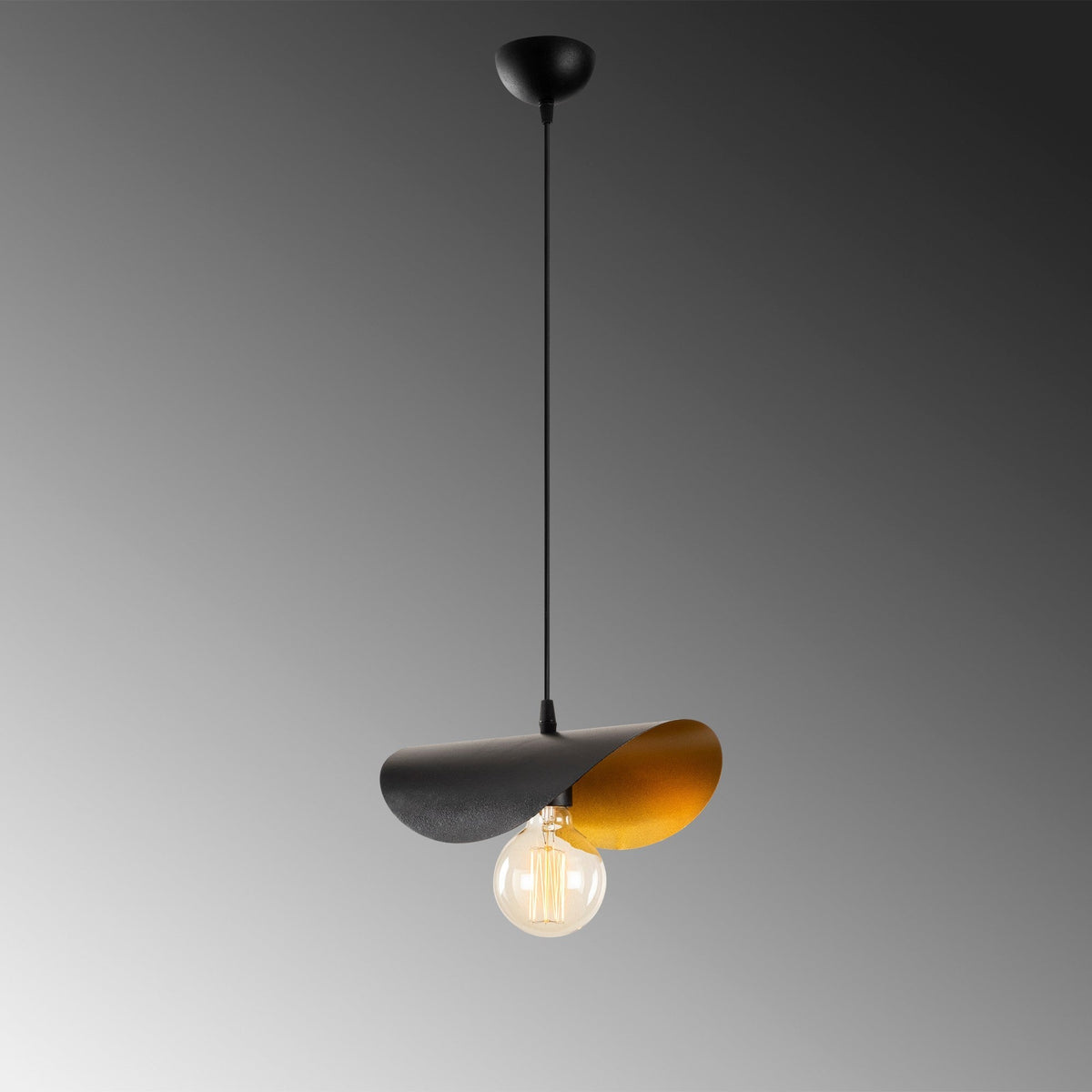 Candelabru, Sivani - MR - 830, Negru / Auriu