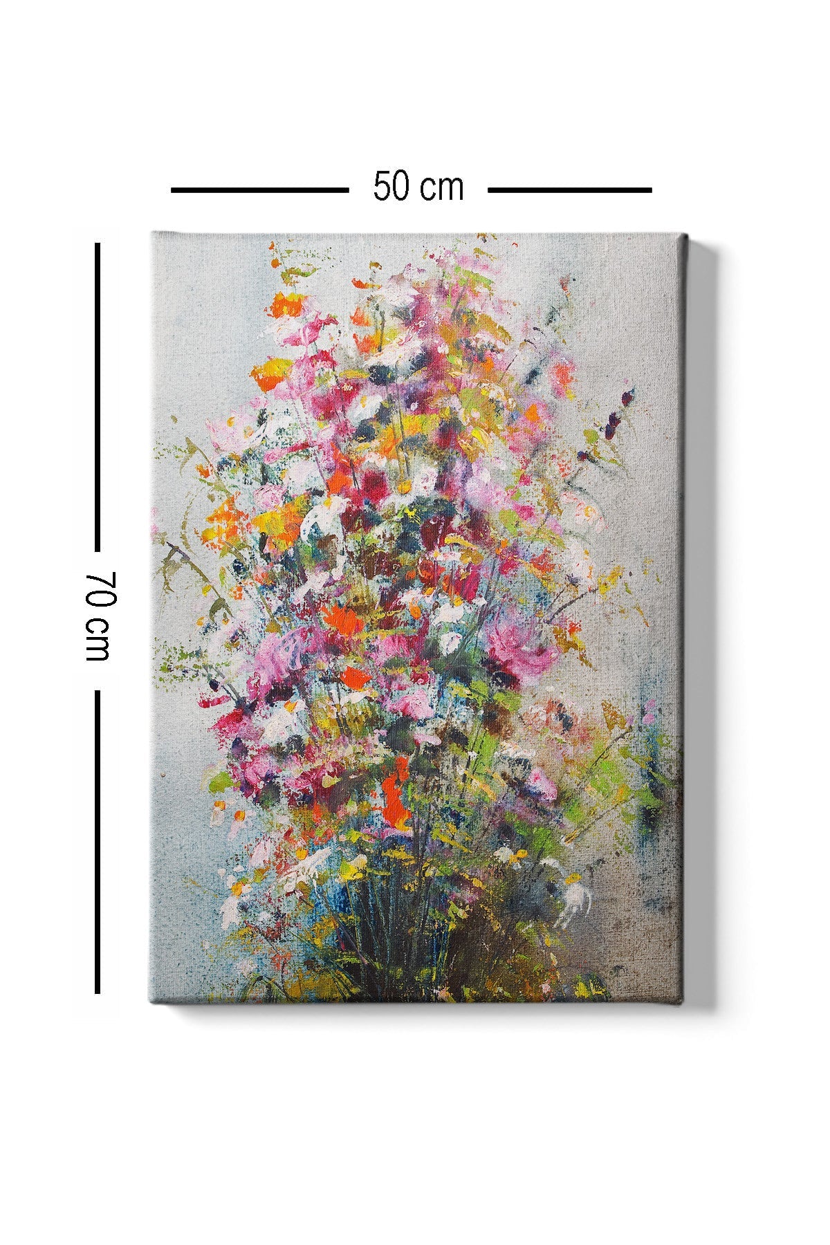 Tablou decorativ pe pânză, Kanvas Tablo (50 x 70) - 113, Multicolor