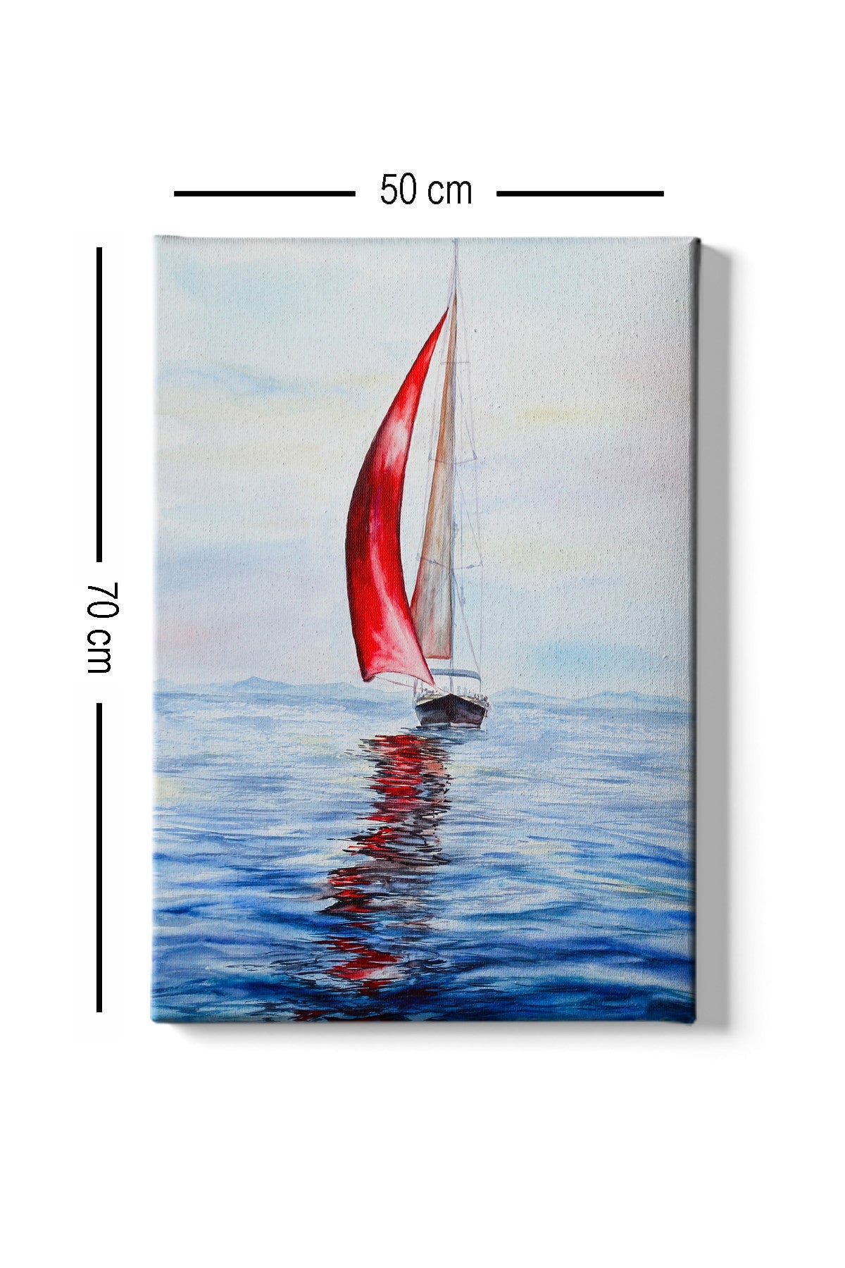 Tablou decorativ pe pânză, Kanvas Tablo (50 x 70) - 222, Multicolor