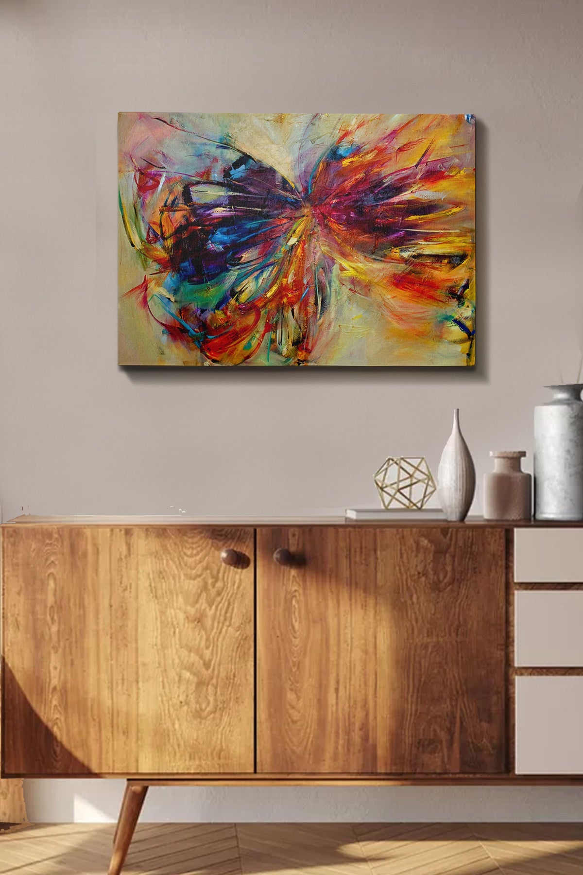 Tablou decorativ pe pânză, Kanvas Tablo (50 x 70) - 267, Multicolor