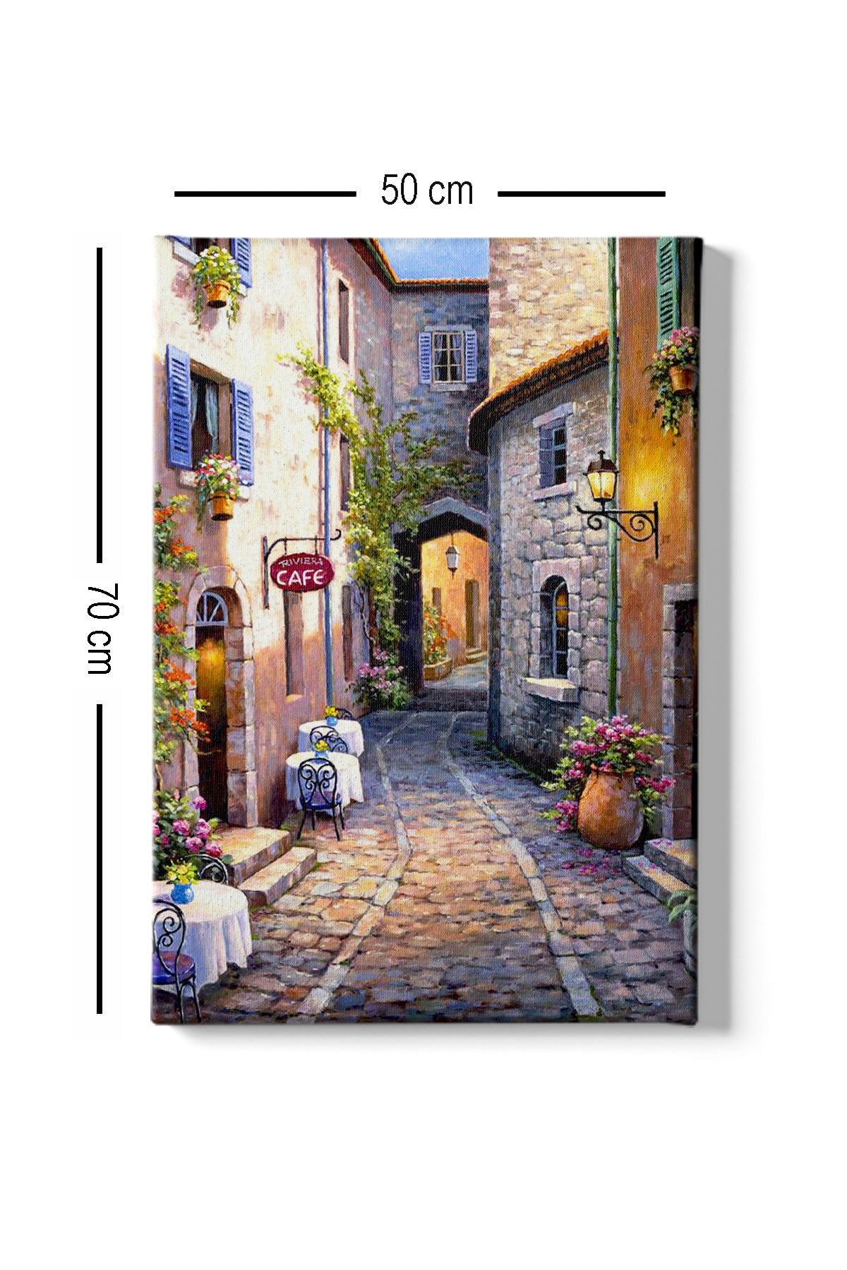 Tablou decorativ pe pânză, Kanvas Tablo (50 x 70) - 286, Multicolor