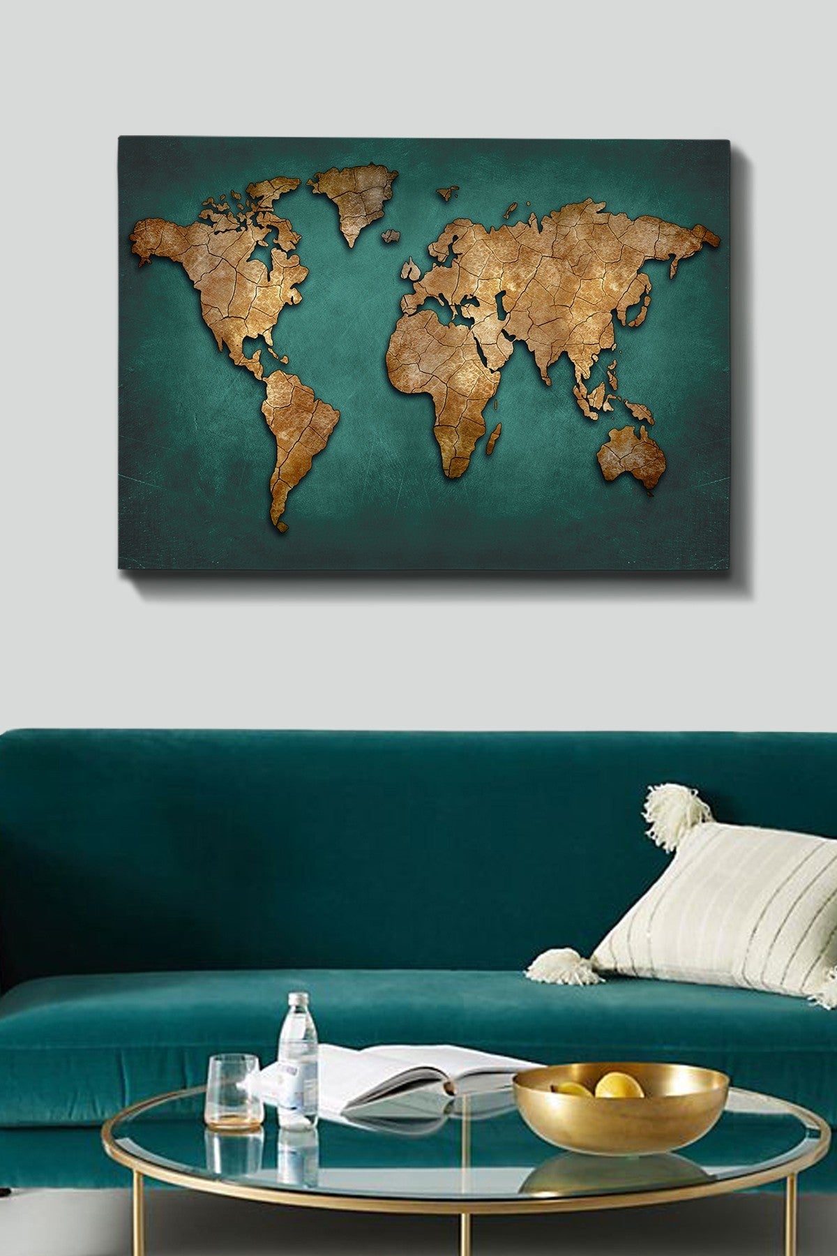 Tablou decorativ pe pânză, Kanvas Tablo (70 x 100) - 116, Multicolor