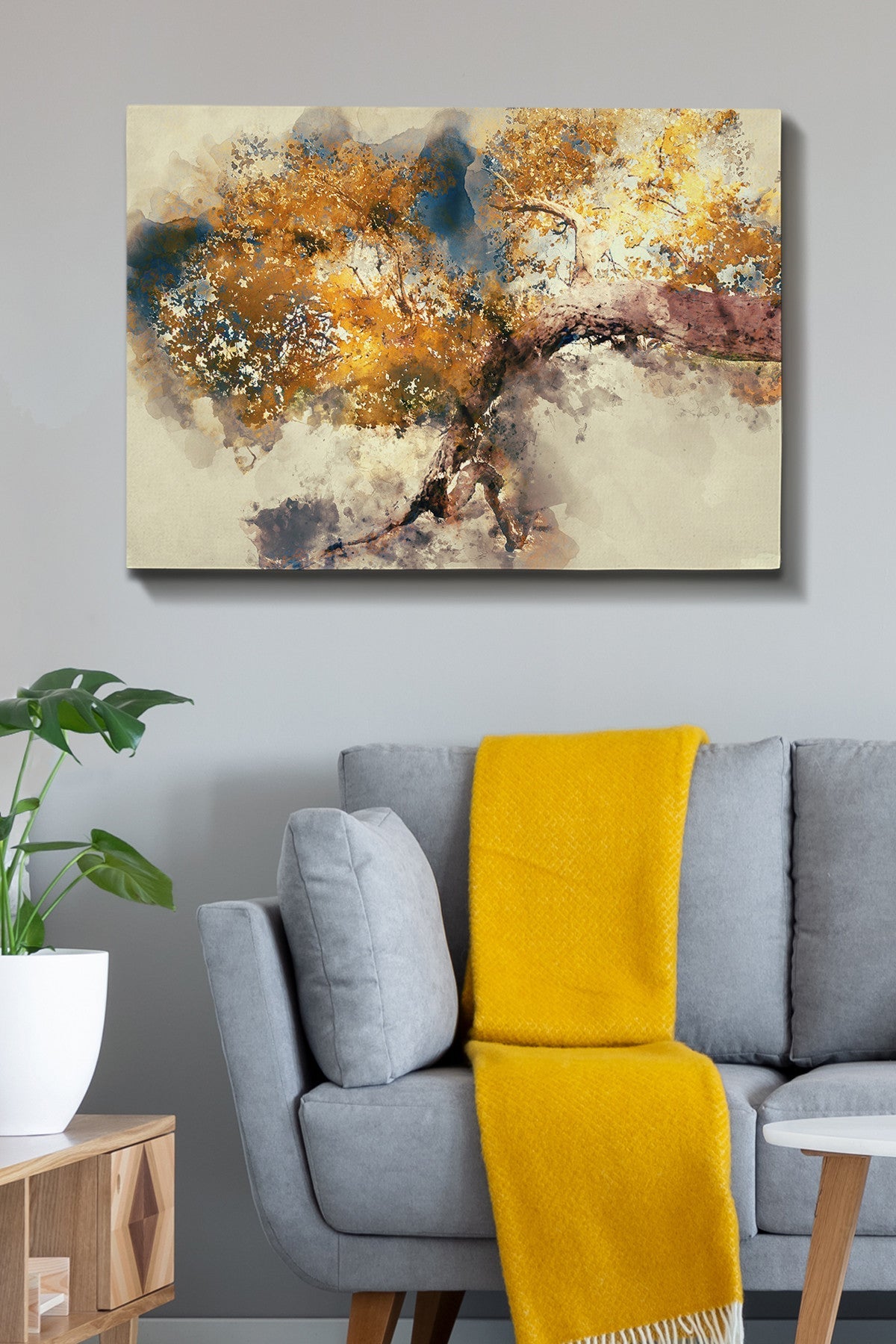 Tablou decorativ pe pânză, Kanvas Tablo (70 x 100) - 158, Multicolor