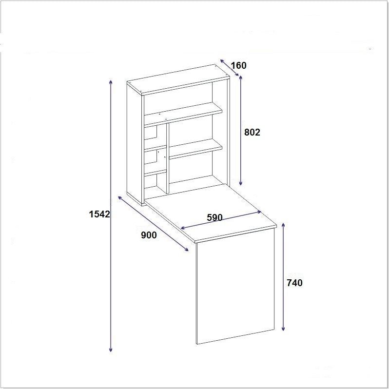 biroul de studiu sedir oak 550arn1111