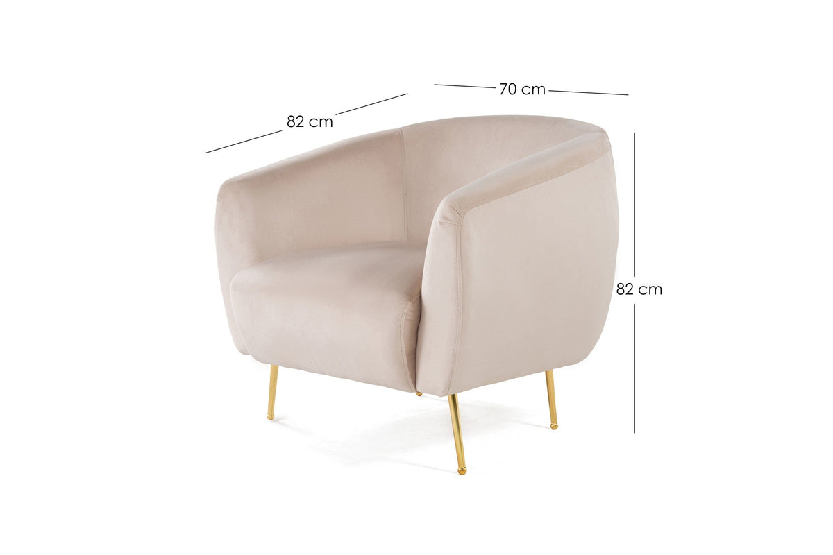Fotoliu, Eses Beige - Wing, Bej