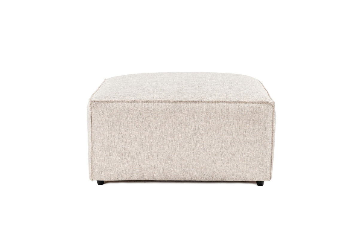 Puf, Lora Pouffe - Light Brown, Maro deschis