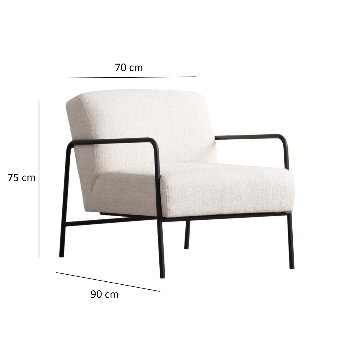 Fotoliu, Eti Bergere - White, Alb
