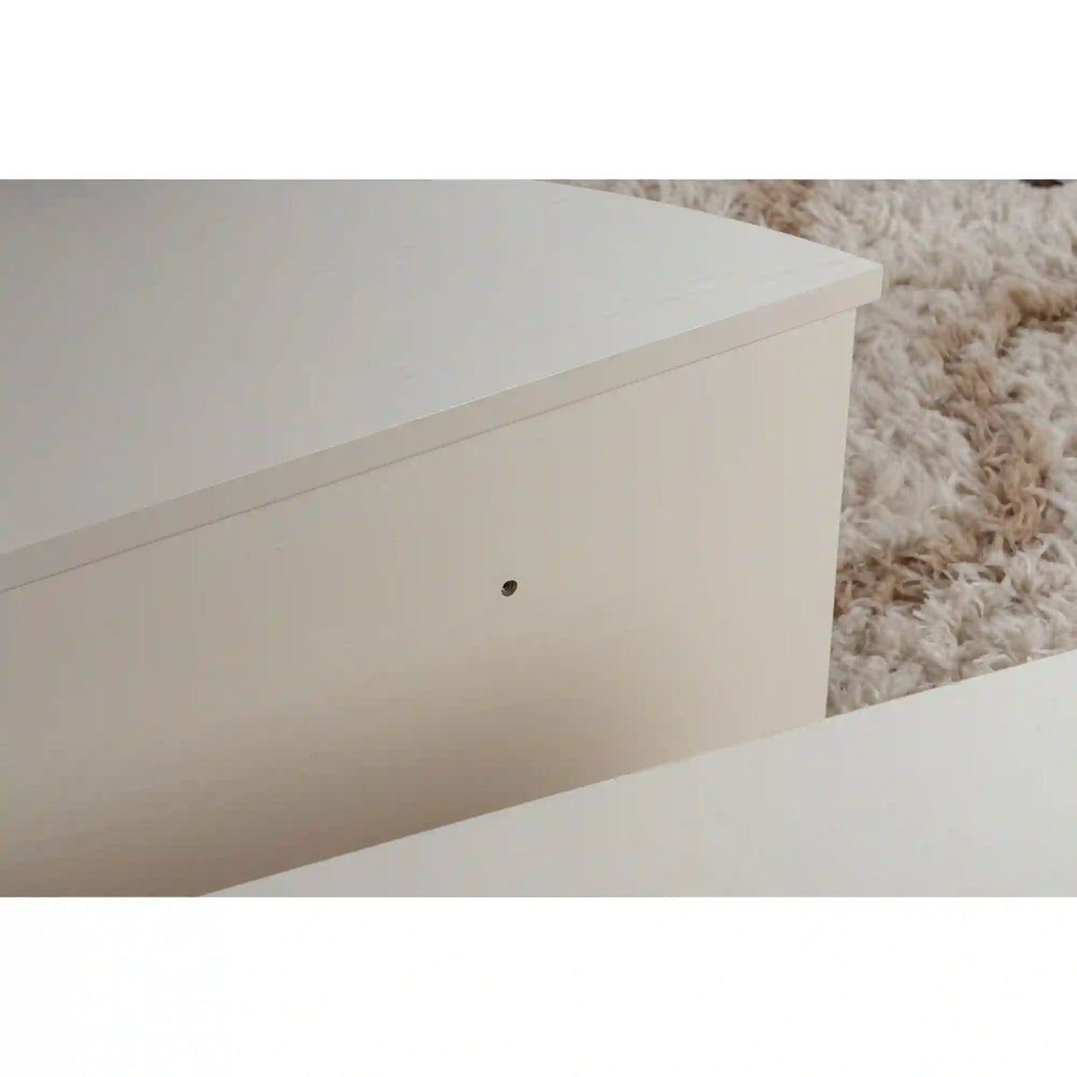 Set 2 masute ORION, alb natural, PAL melaminat