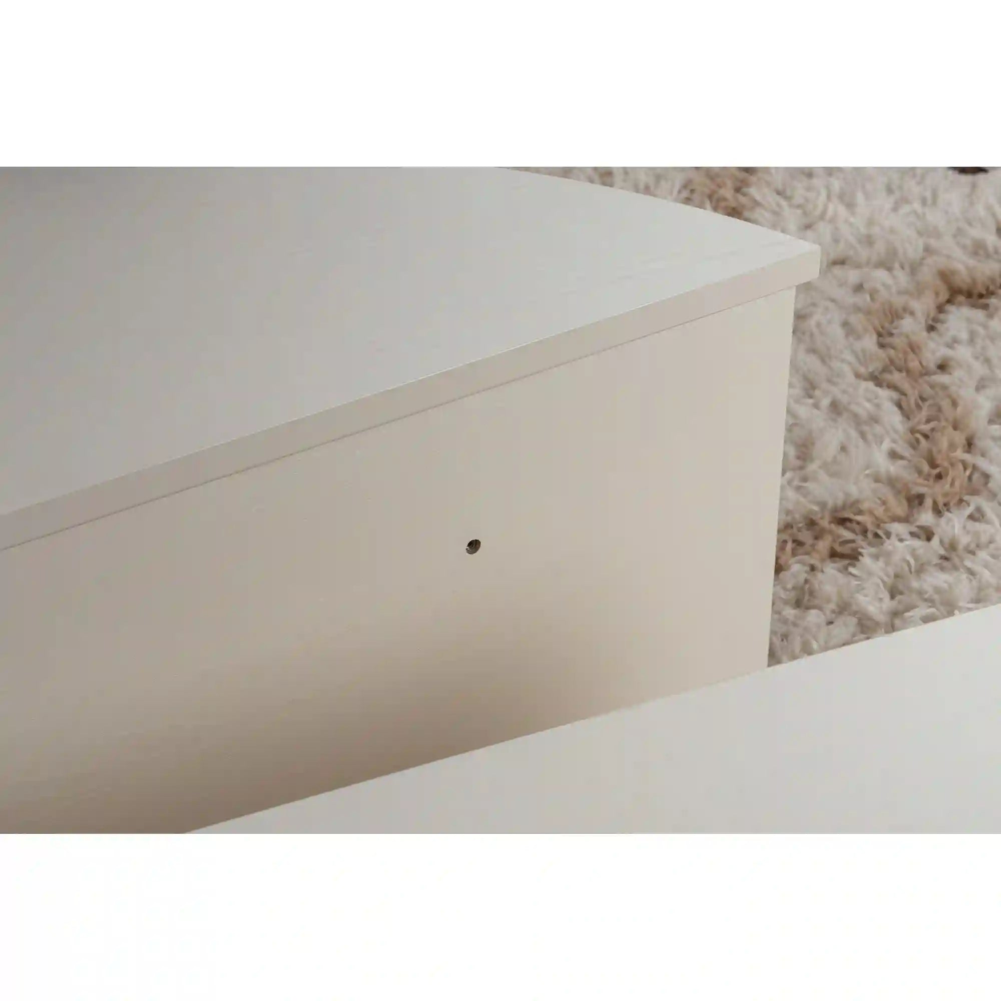 Set 2 masute ORION, alb natural, PAL melaminat