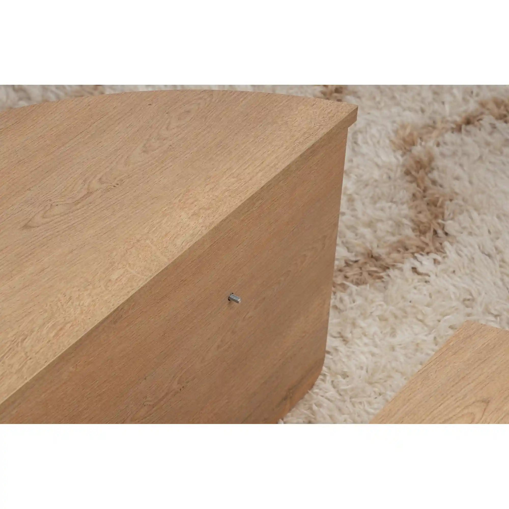 Set 2 masute ORION, stejar miere, PAL melaminat