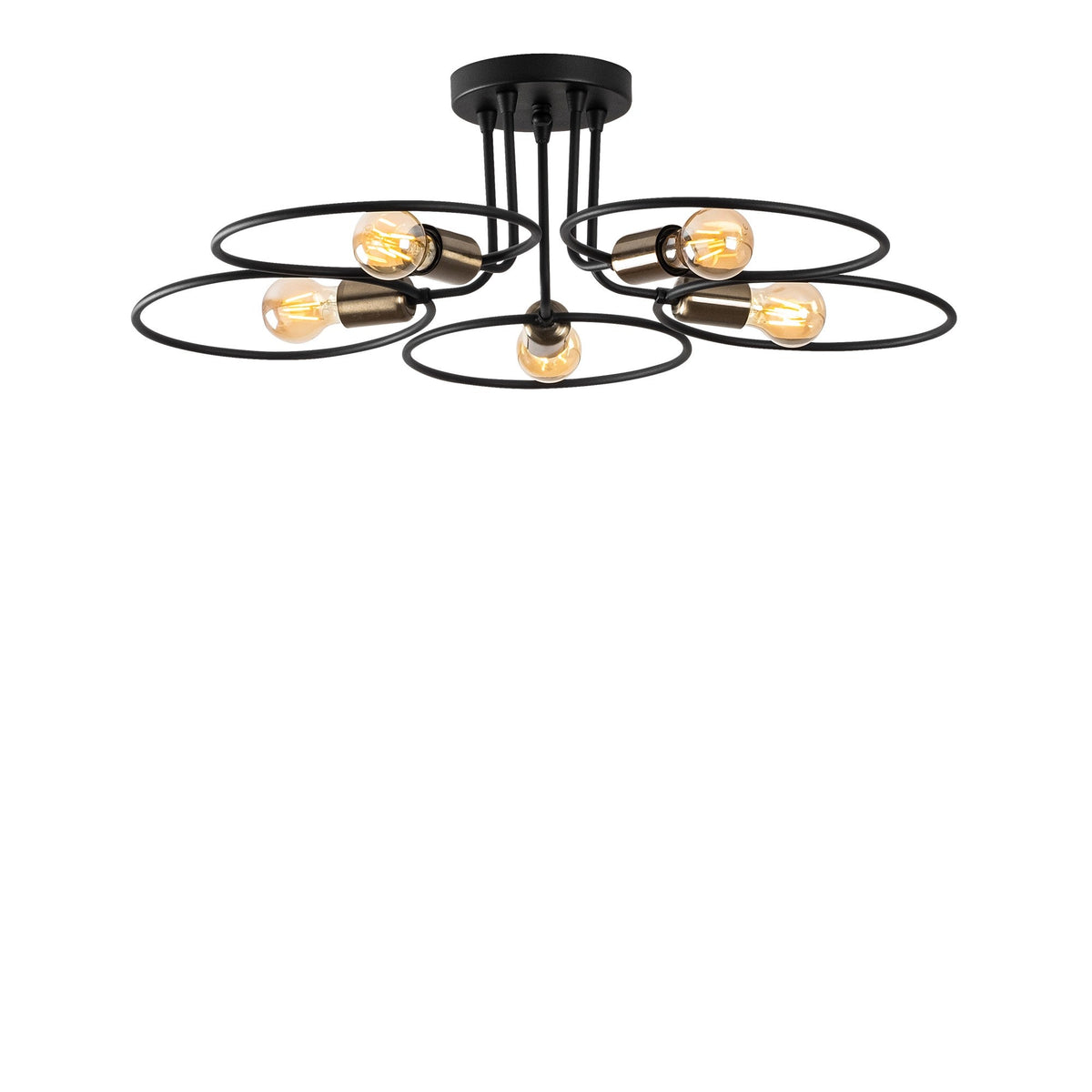 Candelabru, Circle - 1346, Negru