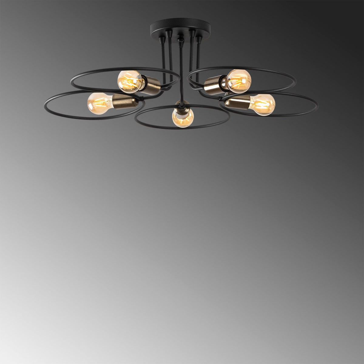 Candelabru, Circle - 1346, Negru