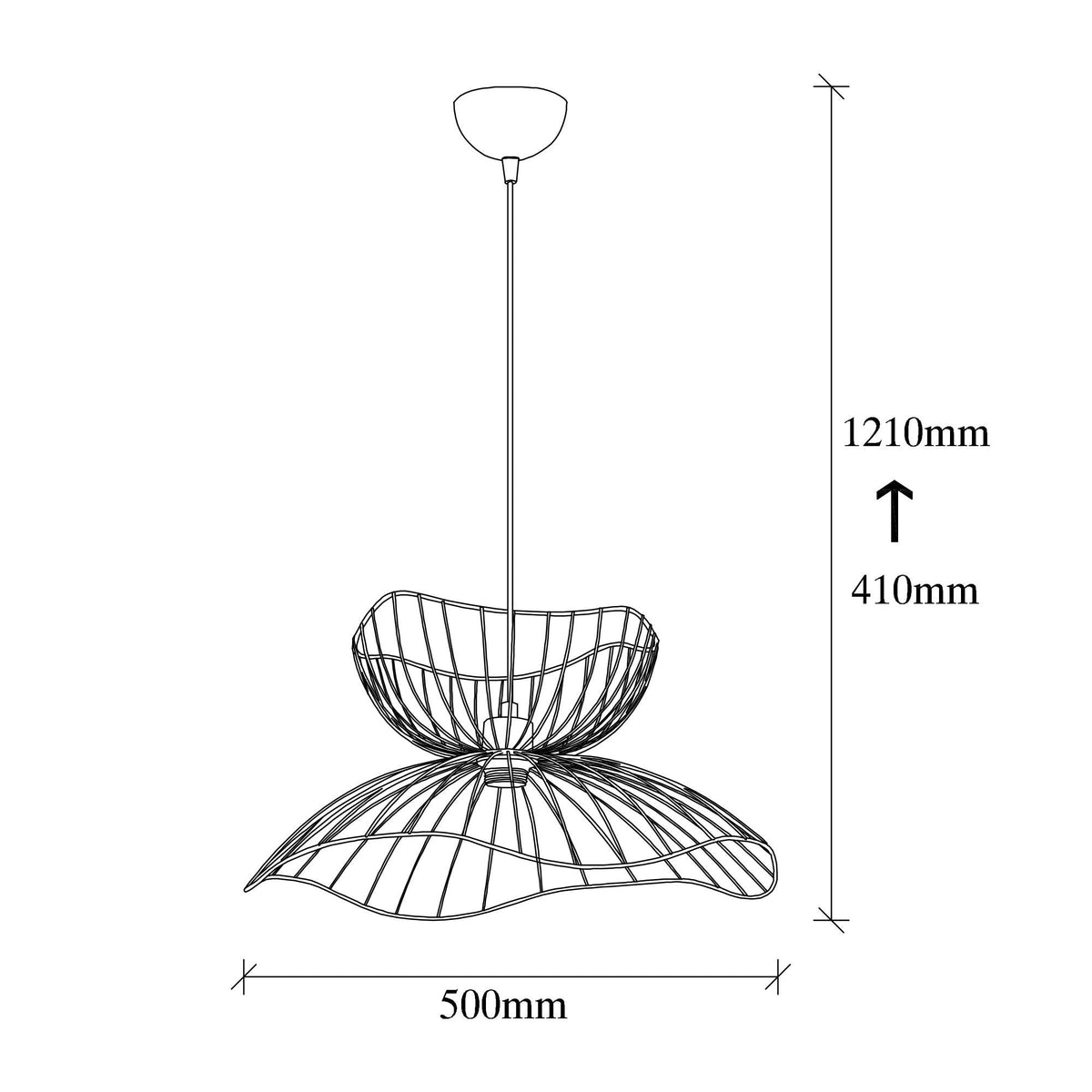 Candelabru, Farac - 6390, Negru