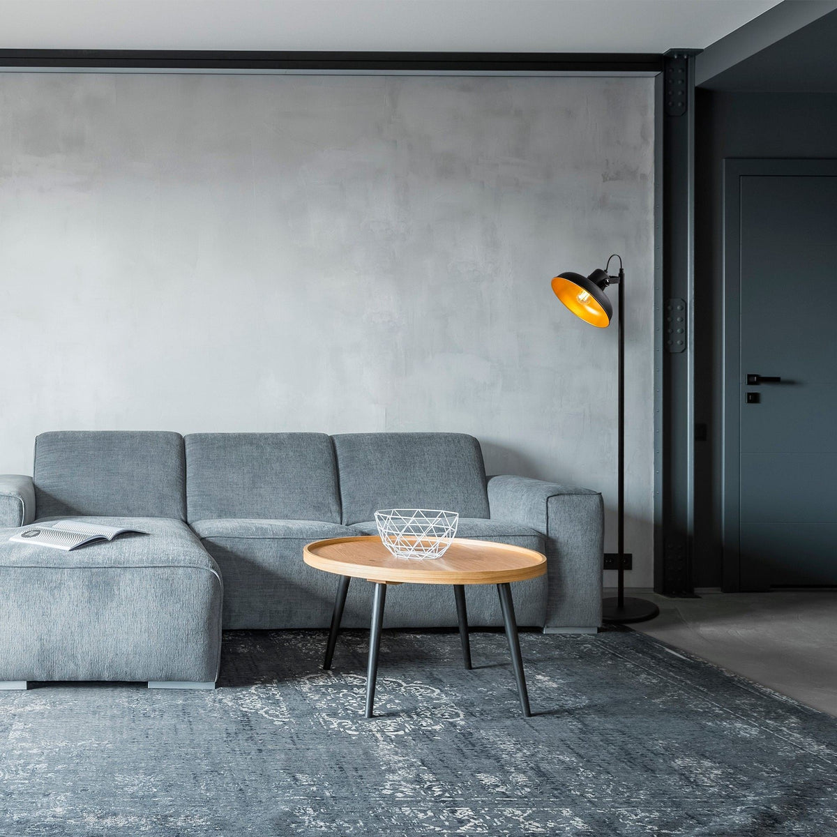 Lampadar, Lik - 4036, Negru / Auriu