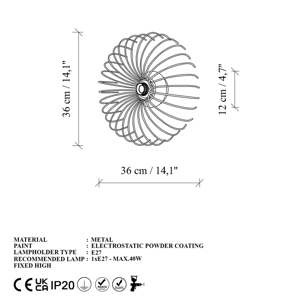 Aplică de perete, Karsortel - N-645-1, Auriu