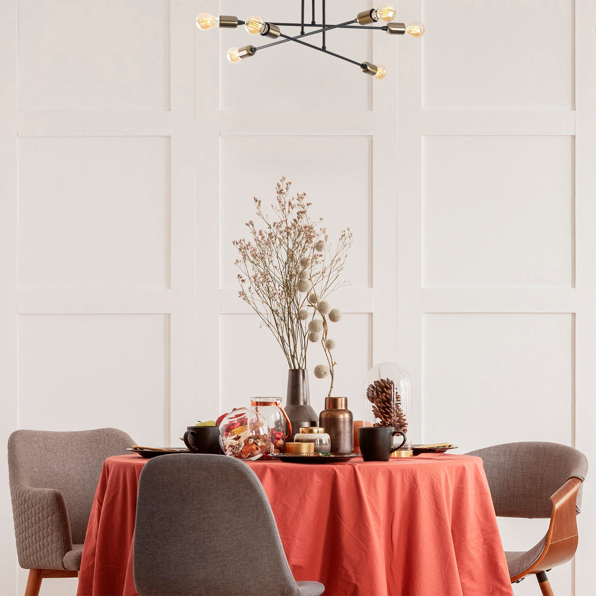 Candelabru, Fleur - 1501, Negru
