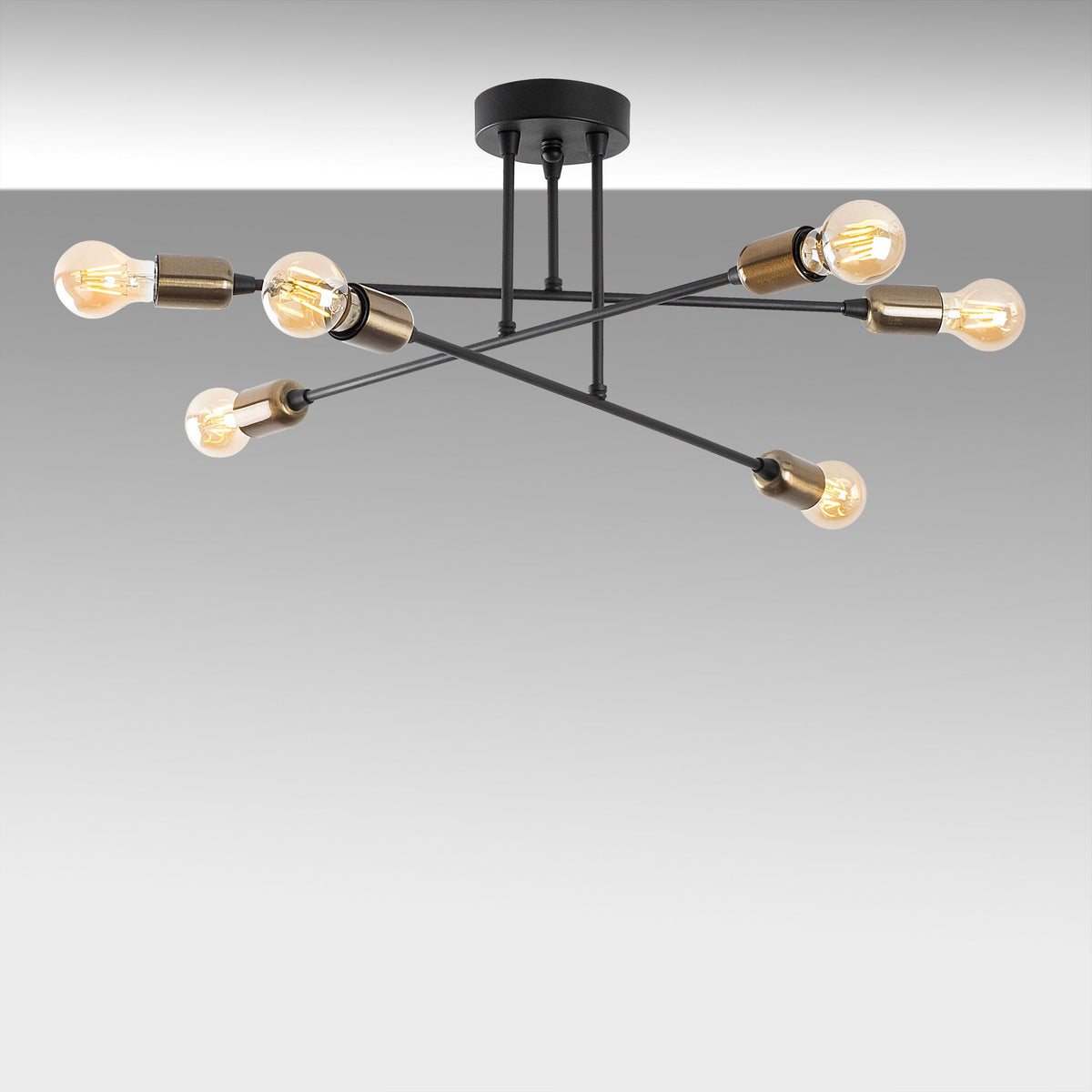 Candelabru, Fleur - 1501, Negru