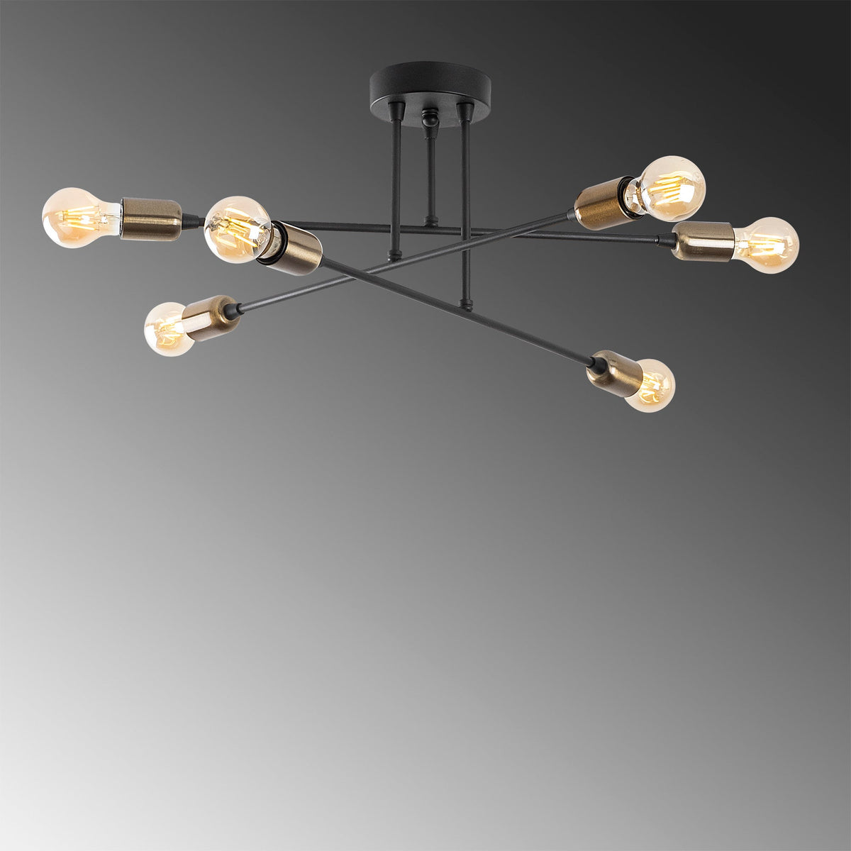 Candelabru, Fleur - 1501, Negru