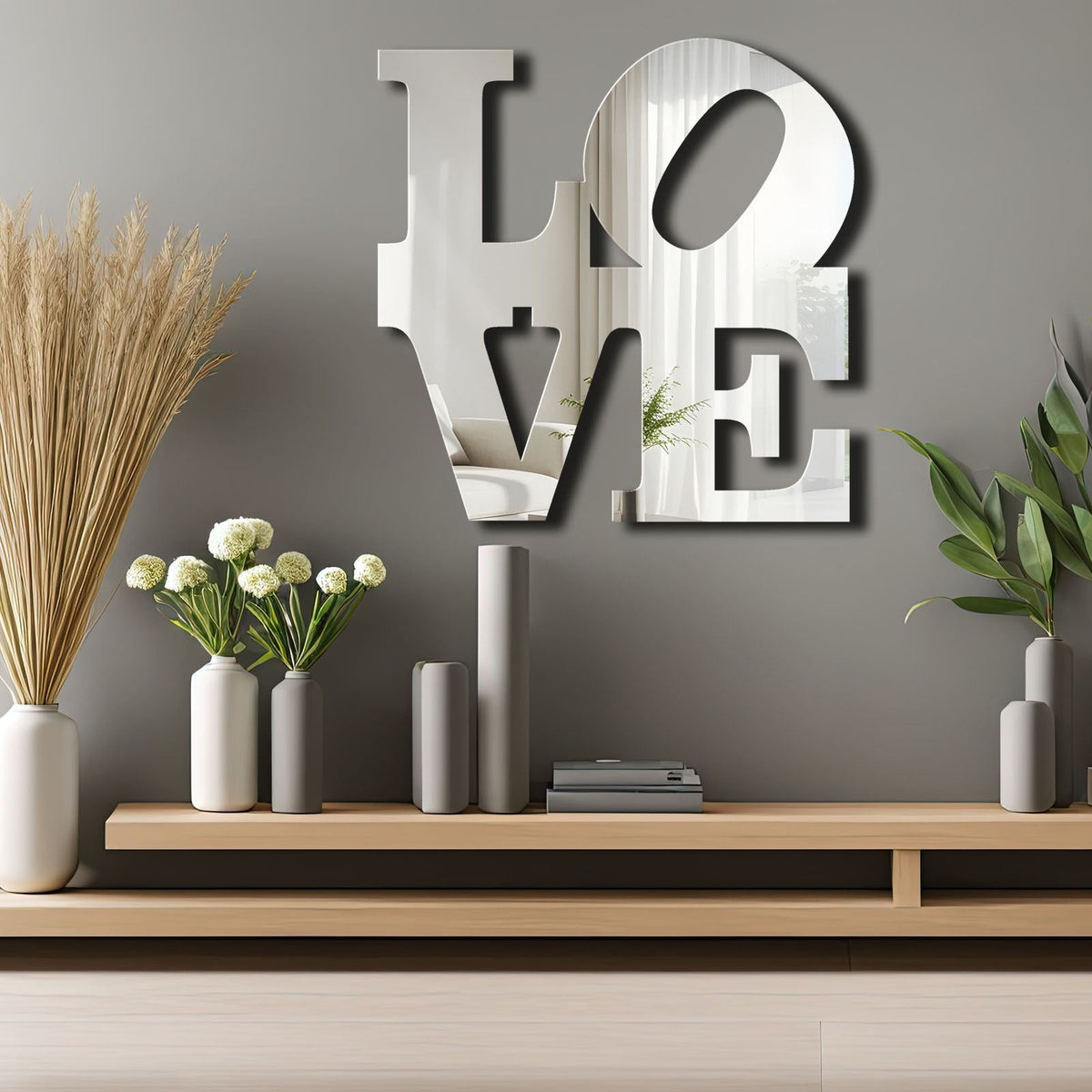 Oglindă decorativă, Ozgl506 - Silver, Argintiu