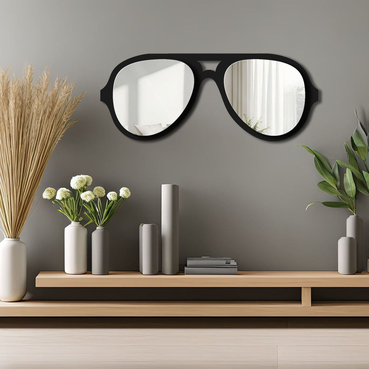 Oglindă decorativă, Ozgl508 - Silver, Argintiu