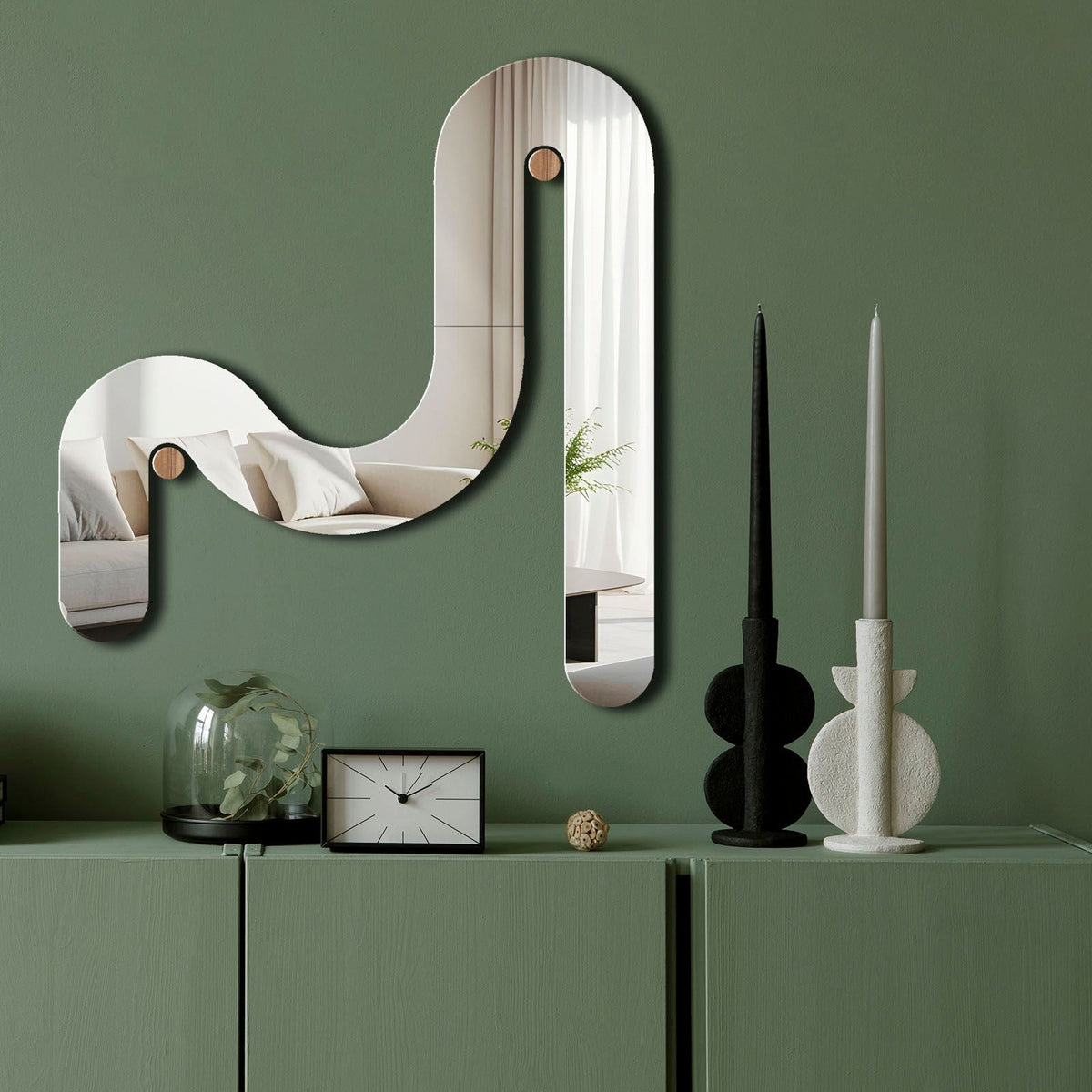 Oglindă decorativă, Ozgl509 - Silver, Argintiu