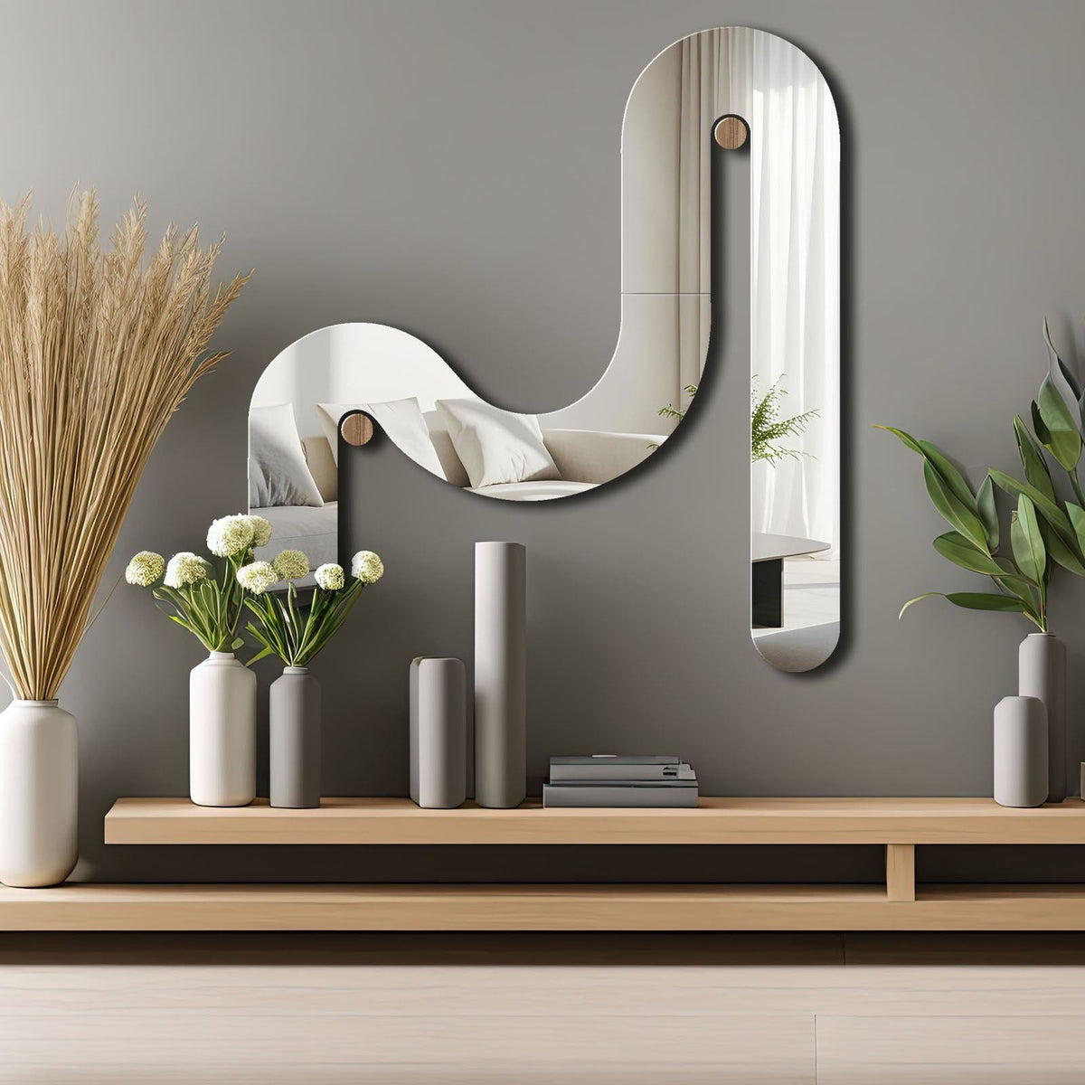 Oglindă decorativă, Ozgl509 - Silver, Argintiu