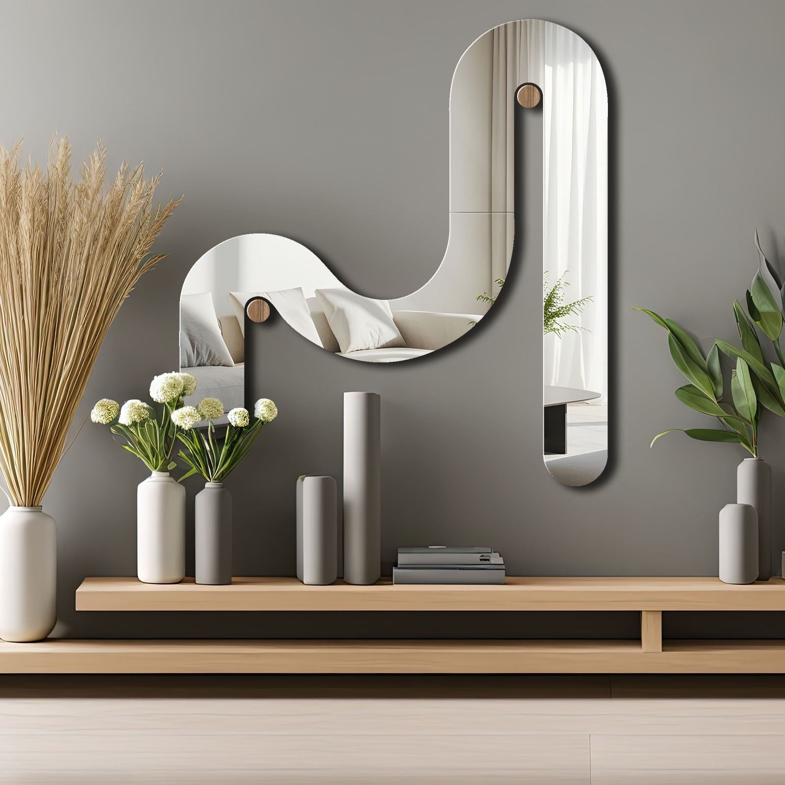 Oglindă decorativă, Ozgl509 - Silver, Argintiu
