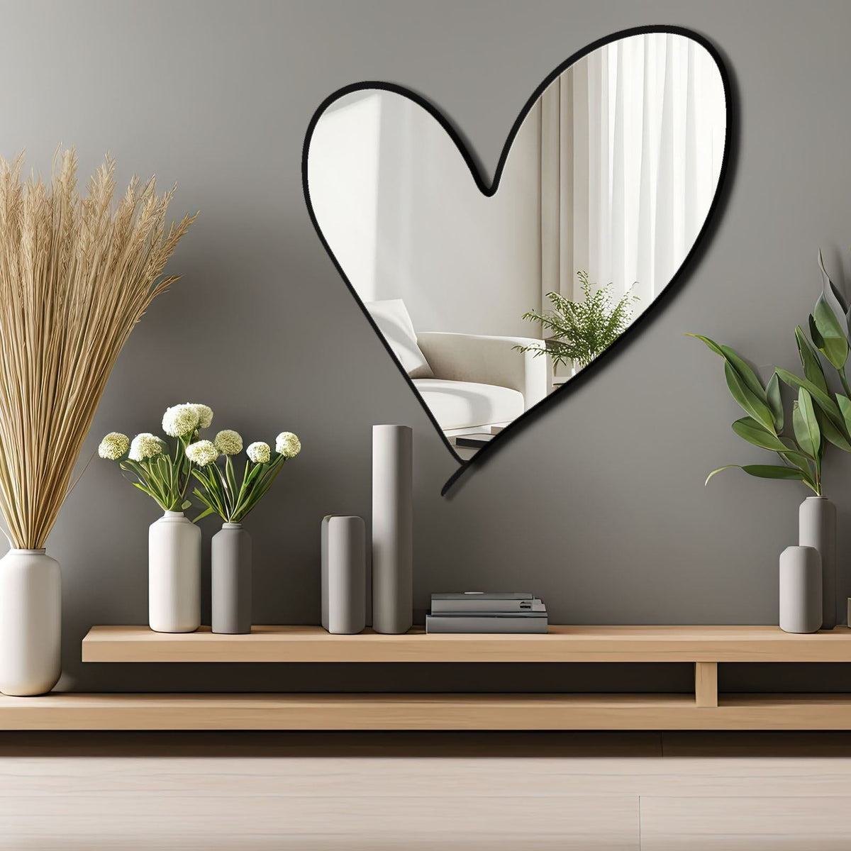 Oglindă decorativă, Ozgl517 - Silver, Argintiu