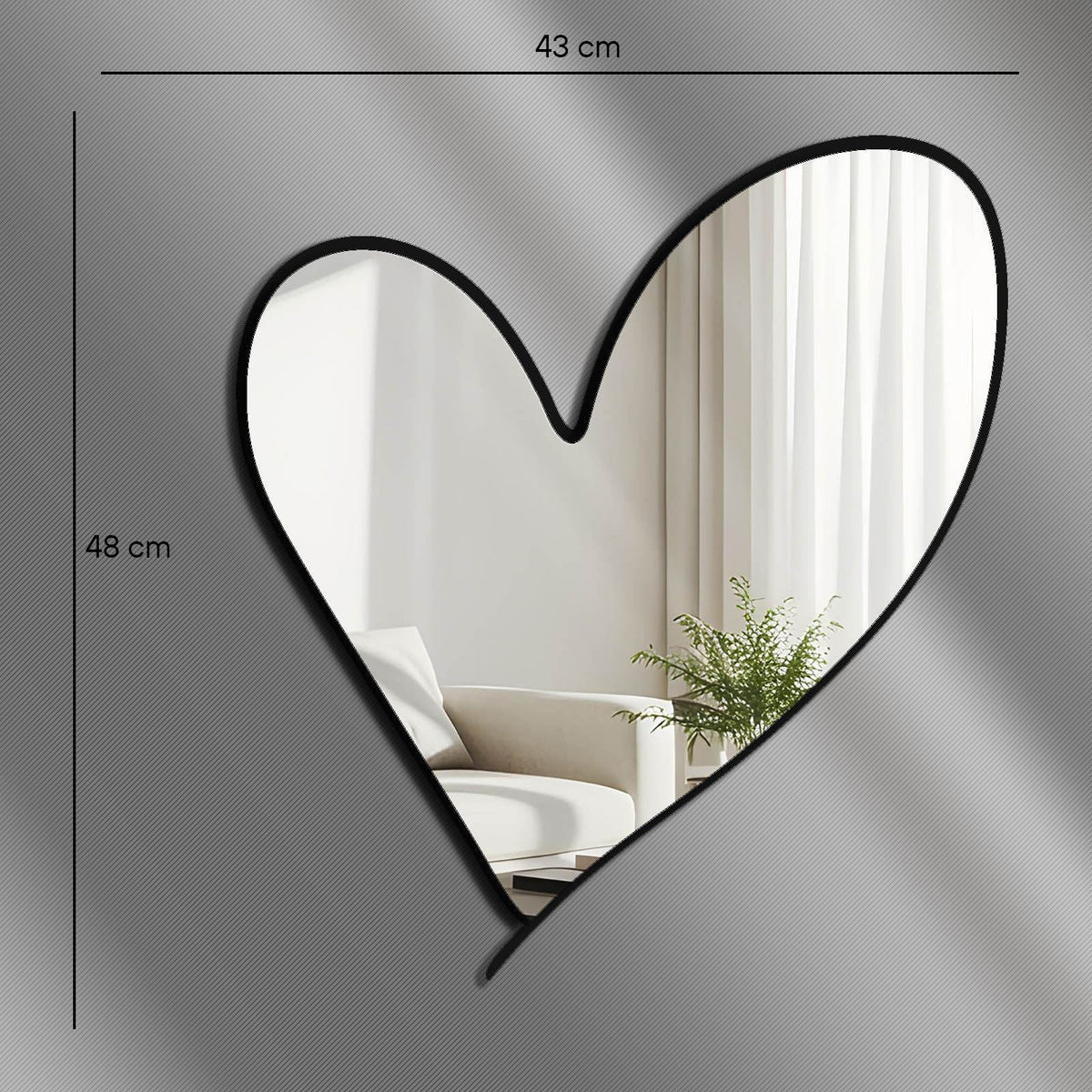 Oglindă decorativă, Ozgl517 - Silver, Argintiu