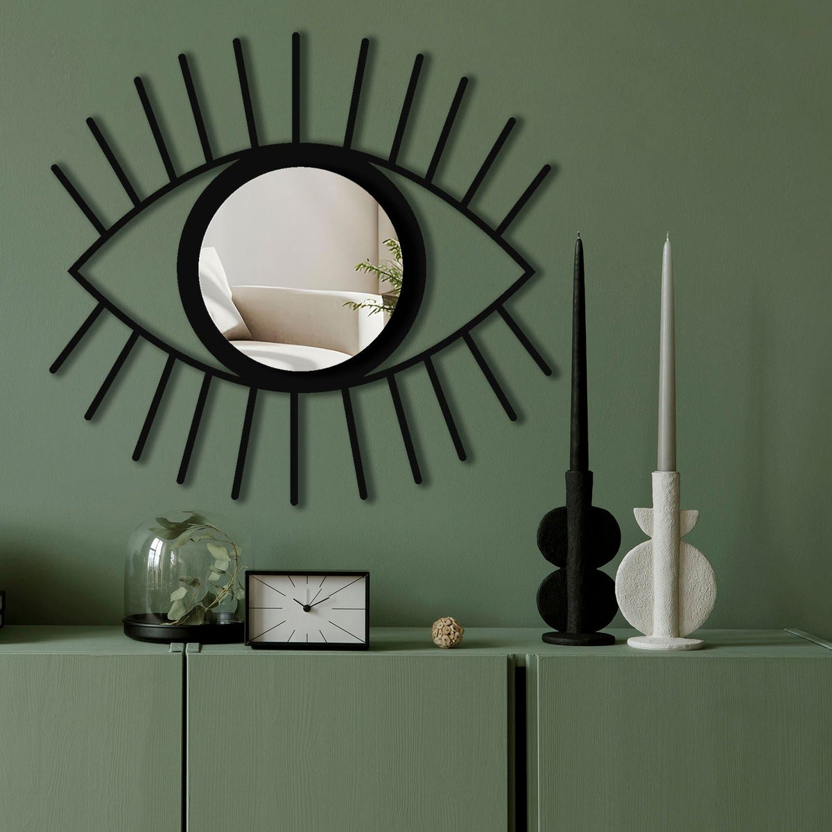 Oglindă decorativă, Ozgl523 - Silver, Argintiu