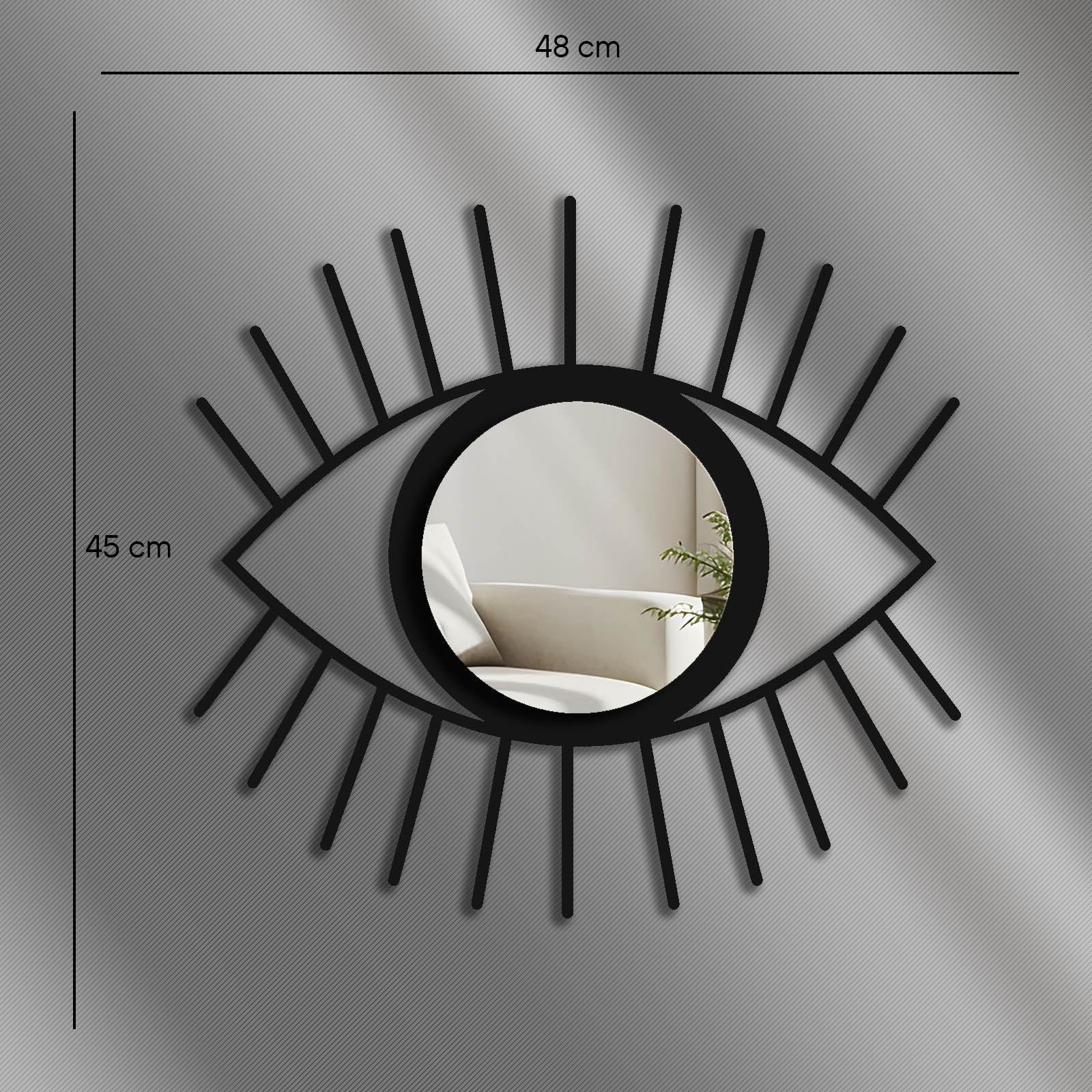 Oglindă decorativă, Ozgl523 - Silver, Argintiu