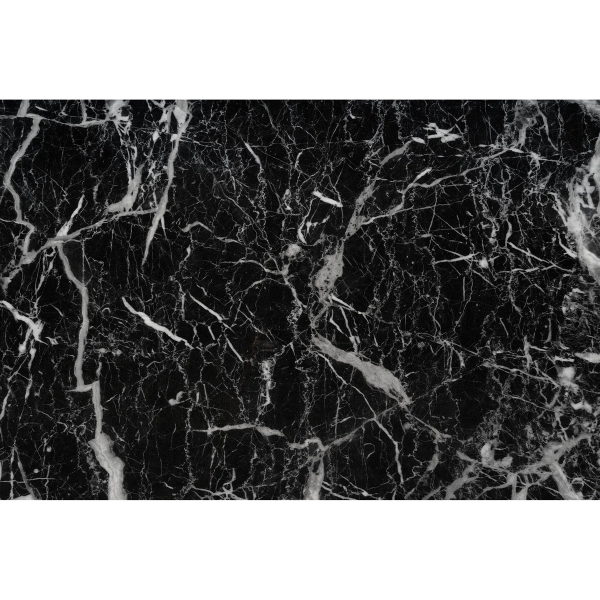 Masa Konami, negru cu efect de marmura/auriu, sticla securizata/otel, 160x90x75 cm