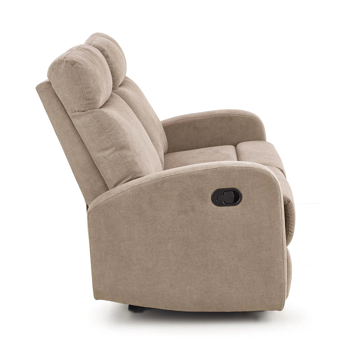 Canapea pliabila OSLO 2S, bej, stofa, 128x95/158x100 cm