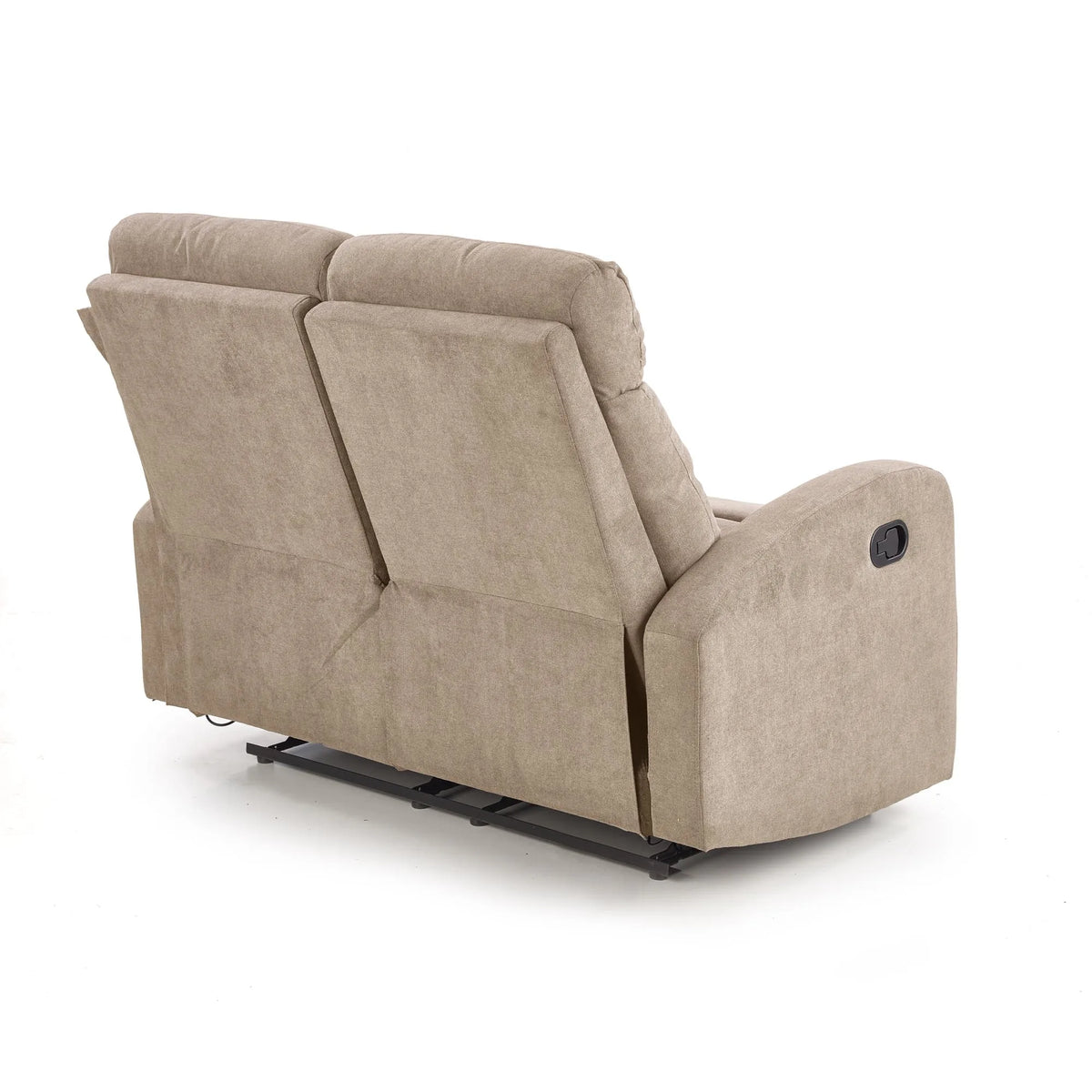 Canapea pliabila OSLO 2S, bej, stofa, 128x95/158x100 cm