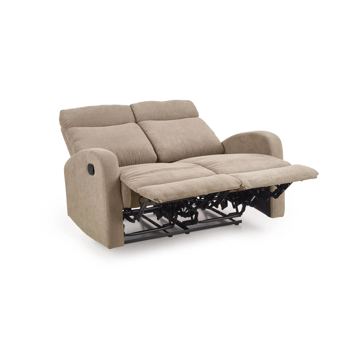 Canapea pliabila OSLO 2S, bej, stofa, 128x95/158x100 cm
