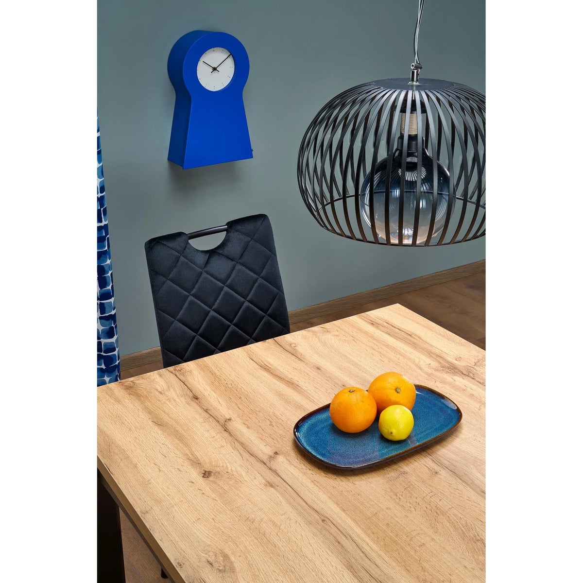 Masa extensibila QUBIK, stejar artisan/negru, PAL laminat, 80/200x80x76 cm