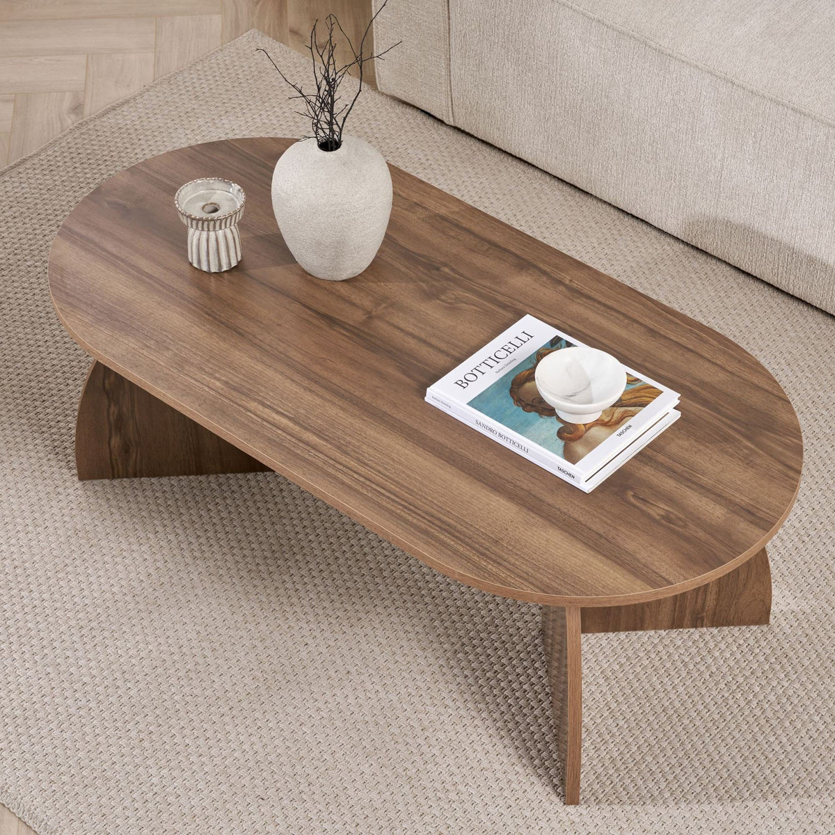 Măsuță de cafea, Melina - Venezia Walnut, Nuc Veneția