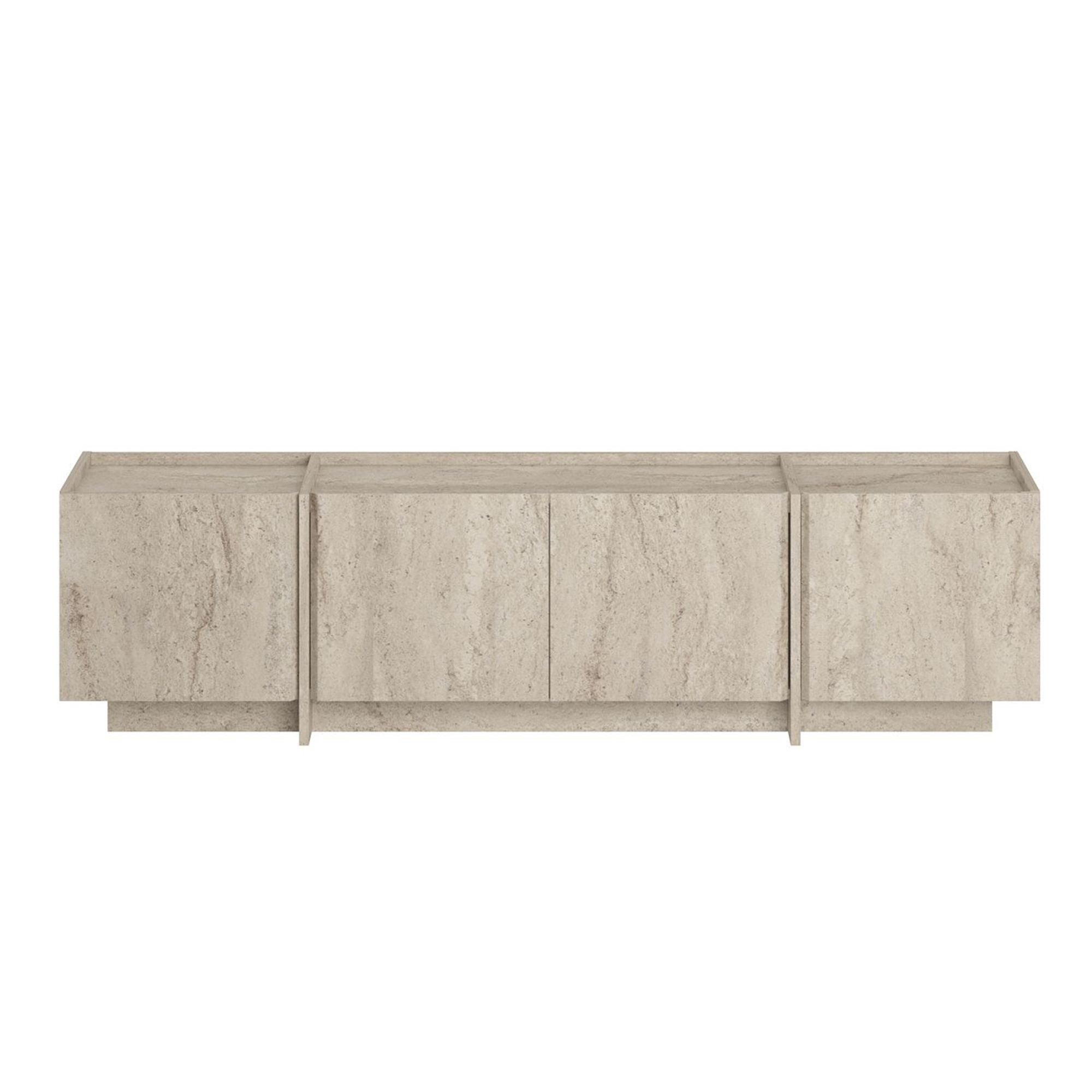 Comodă TV, Lowen - Travertine, Travertin