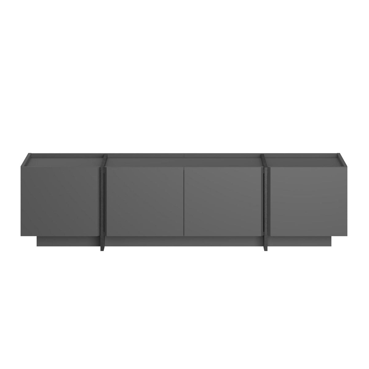 Comodă TV, Lowen - Anthracite, Black, Antracit / Negru