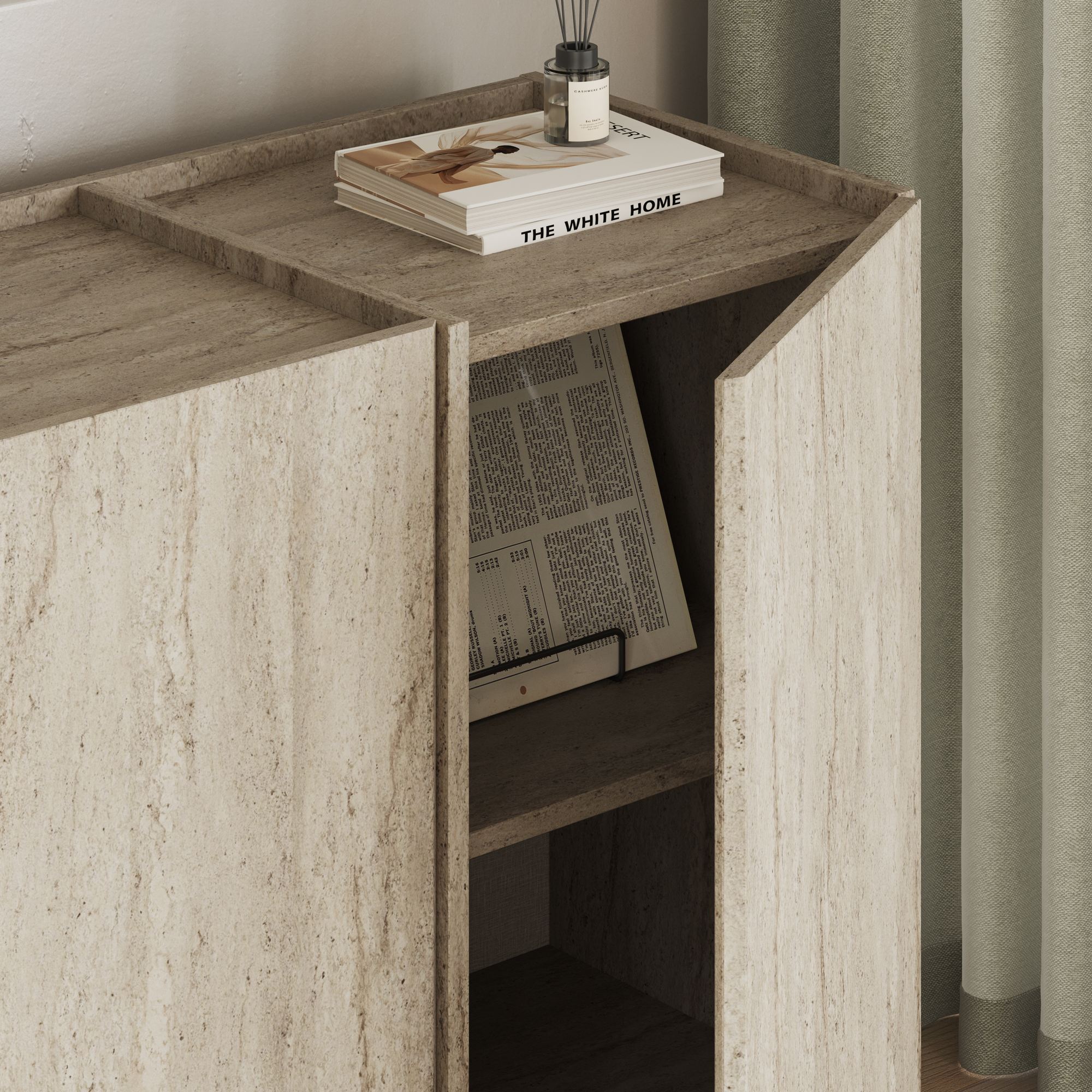 Consolă, Dorma - Travertine, Travertin