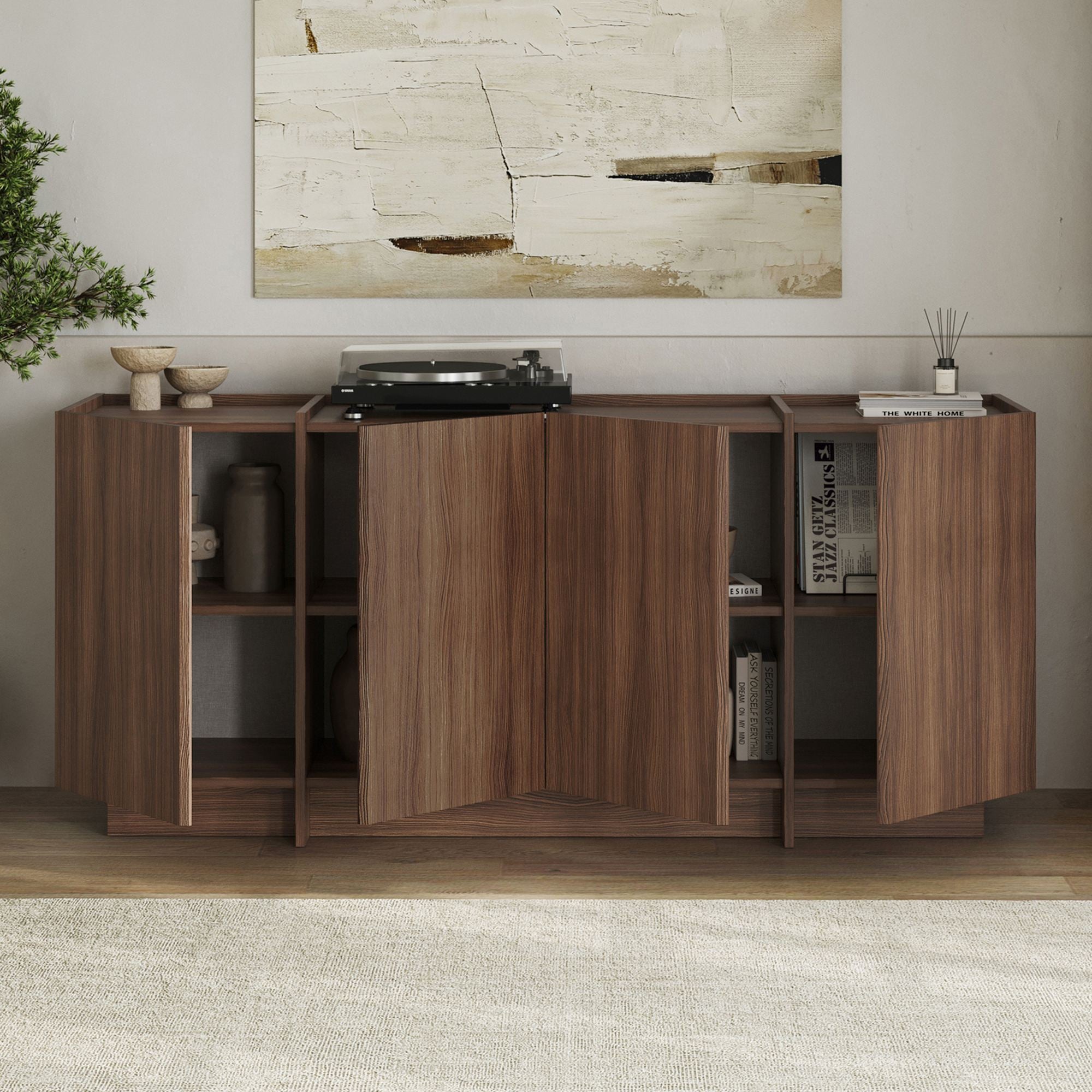 Consolă, Dorma - Milano Walnut, Nuc Milano